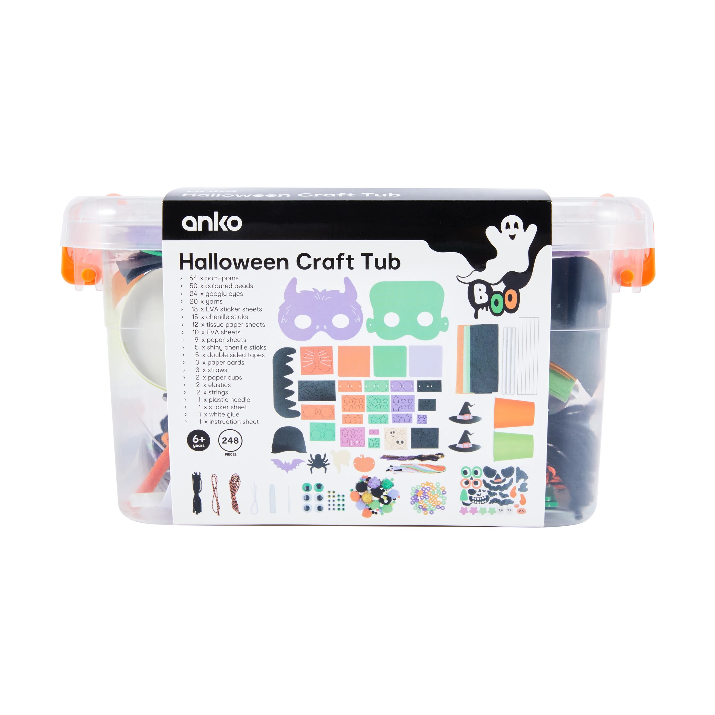 5 248 Piece Halloween Craft Tub, 5 of 5