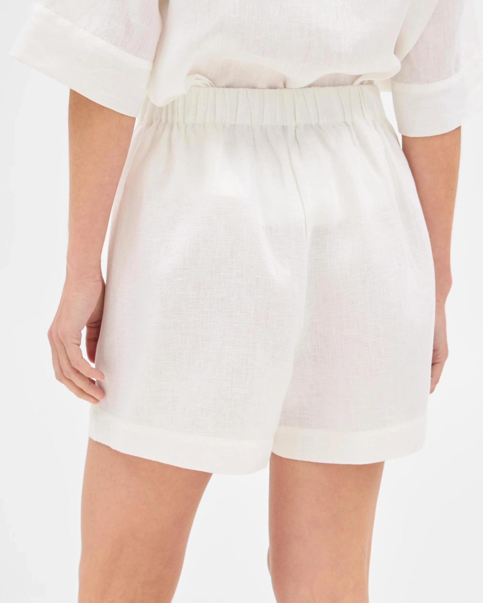 5 Target European Linen Wrap Skort WHITE, 5 of 6