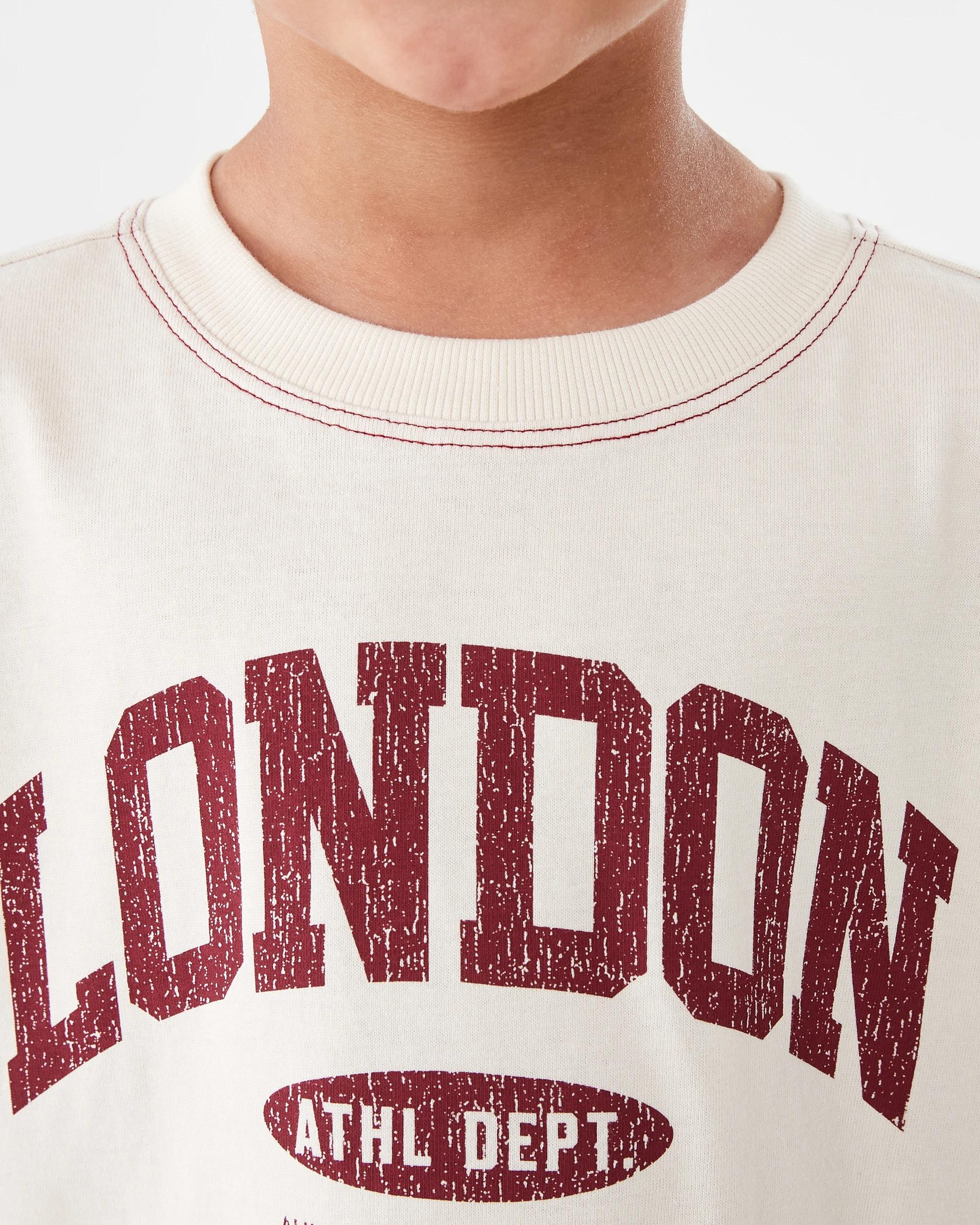 4 Long Sleeve Oversized T-shirt Bge Varsit, 4 of 8