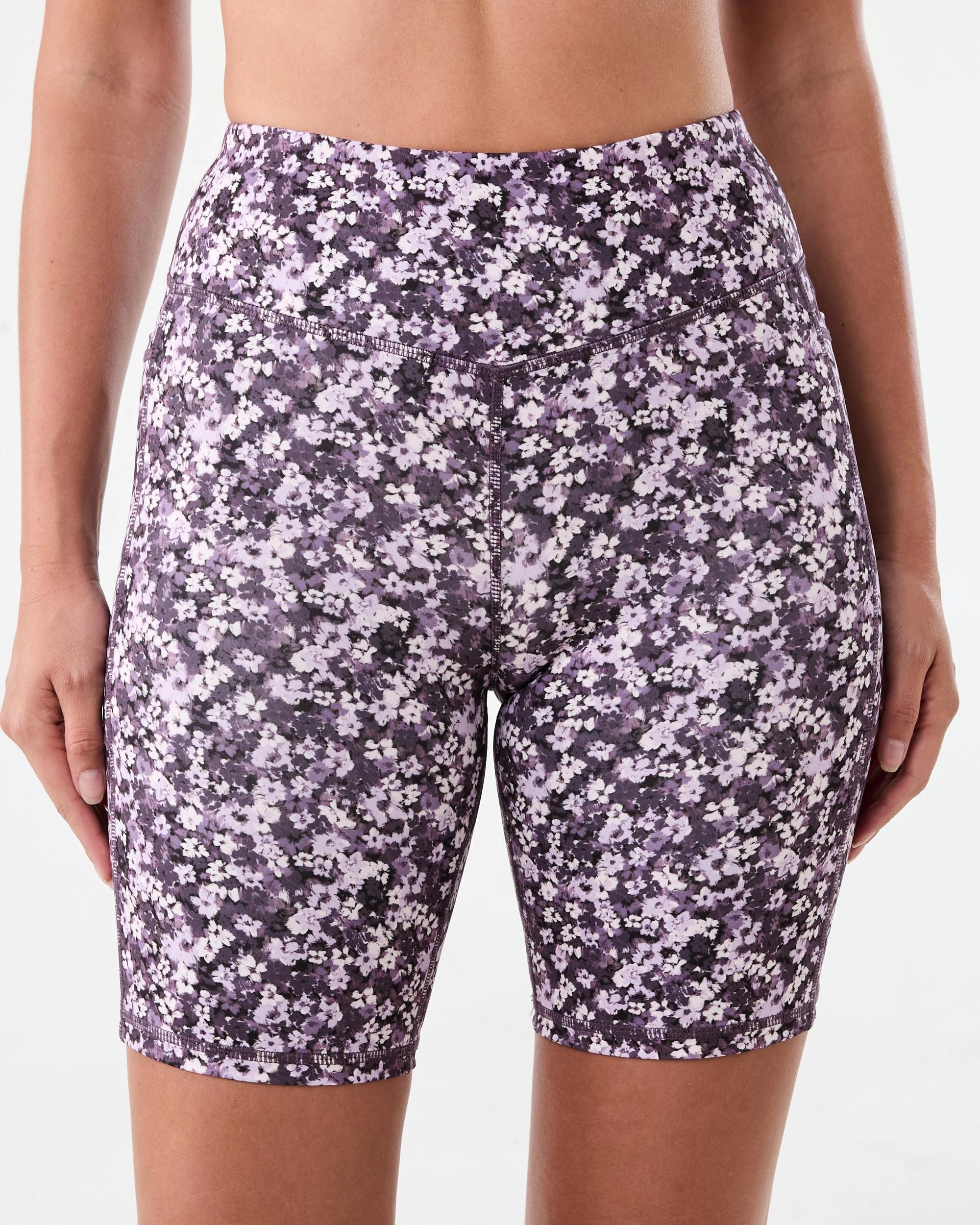 1 Active Womens Recycled Bike Shorts Pur Disty, 1 of 6