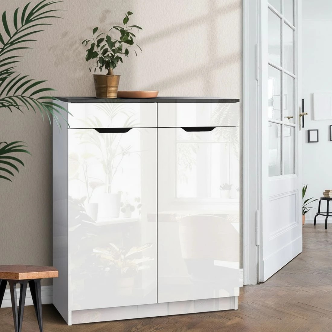 6 Artiss Shoe Rack Cabinet 30 Pairs Eve - White, 6 of 6