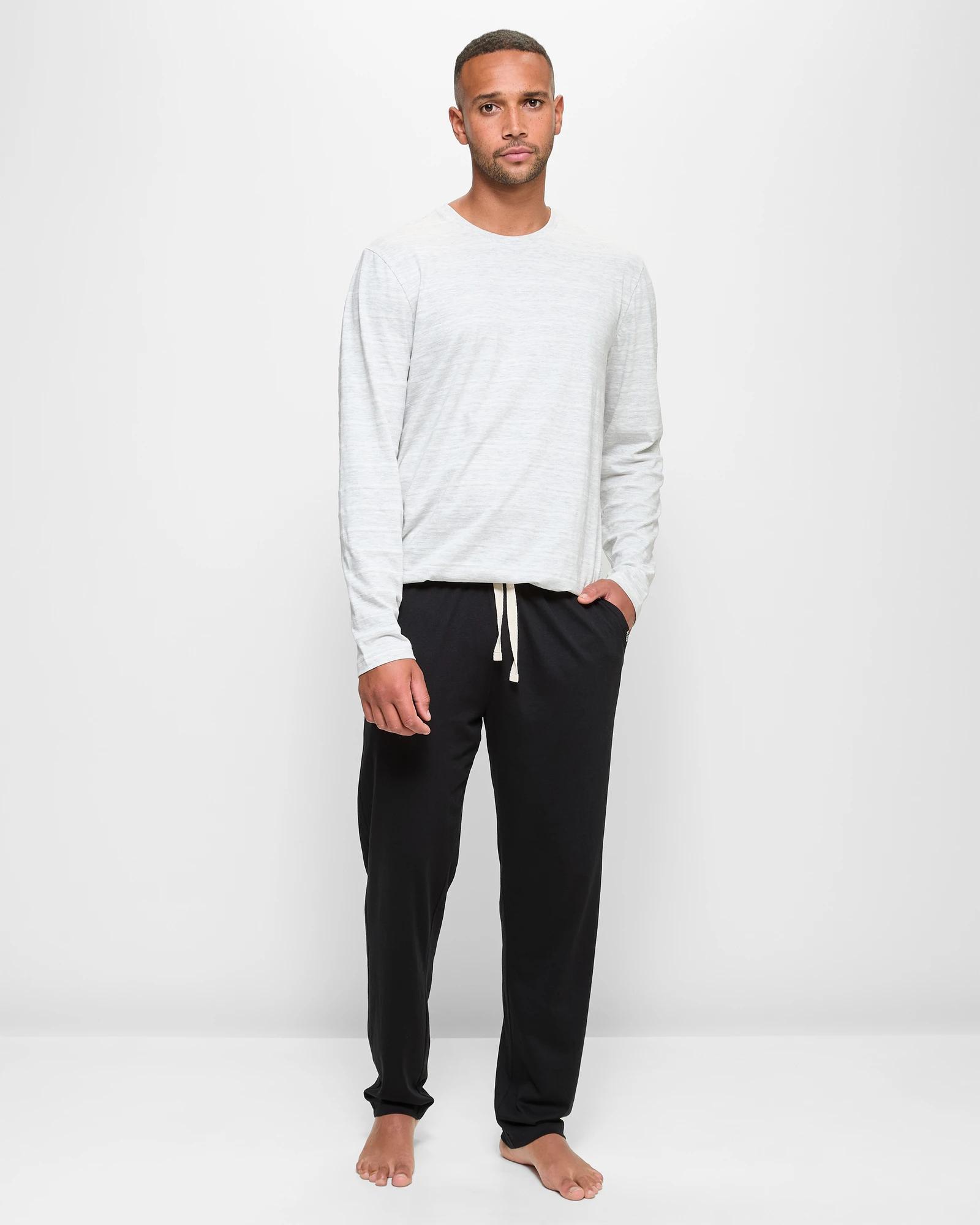 2 Australian Cotton Jersey Sleep Pants - Maxx BLACK, 2 of 5