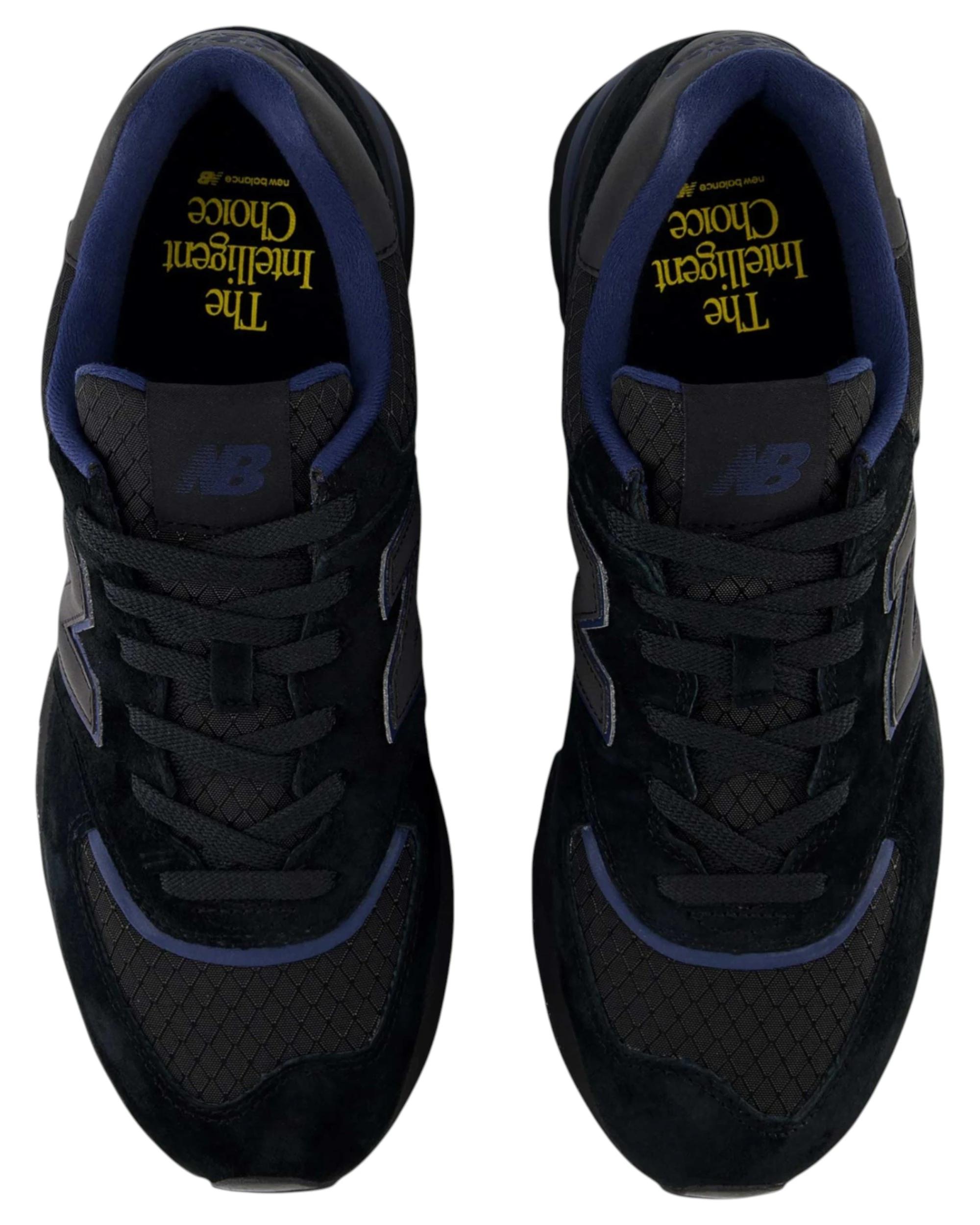 6 New Balance Mens 574 Black/ Navy Athletic Shoes BLACK/NAVY, 6 of 6