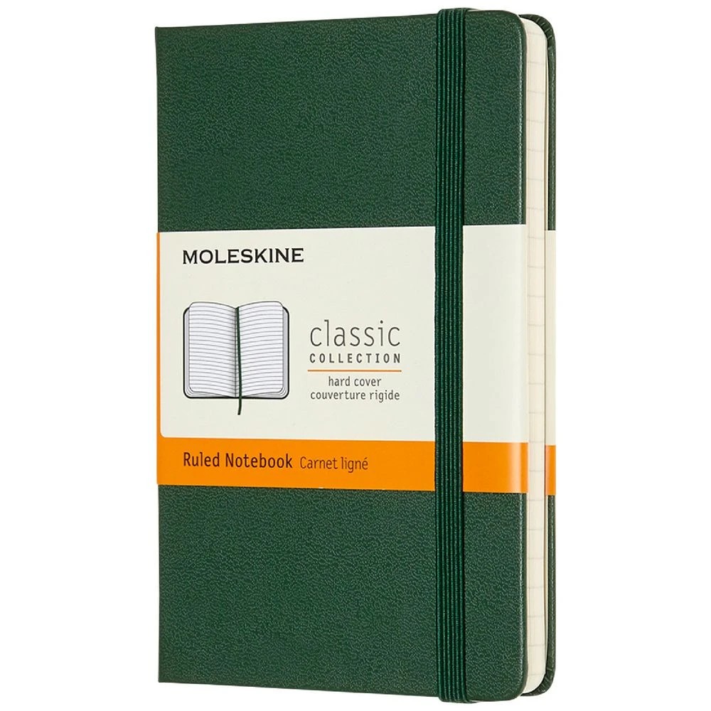 2 Moleskine Classic Hard Cover Ruled Notebook Myrtle Green, 2 of 6