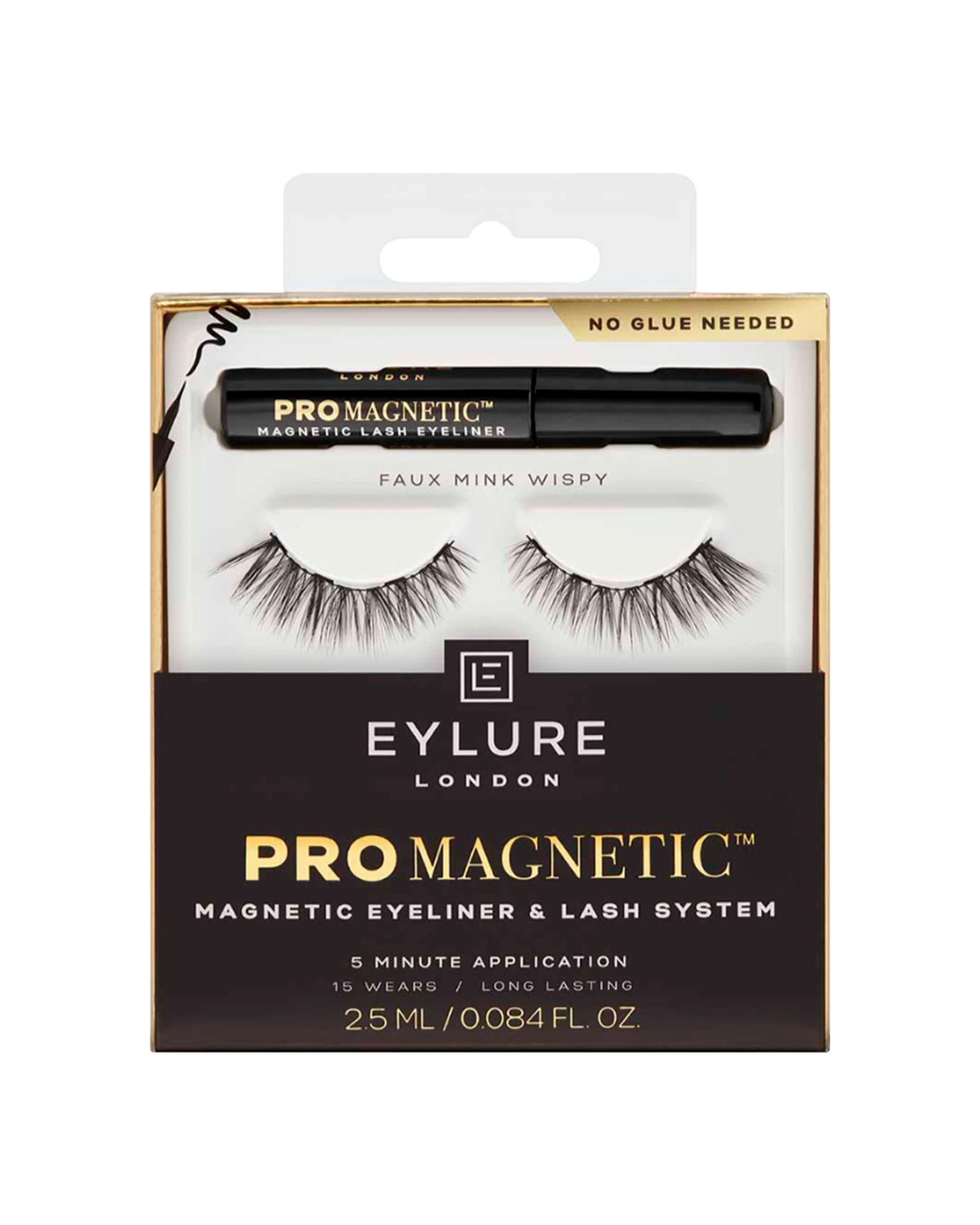 1 Eylure London Promagnetic Eyeliner & Lash System Faux Mink Wispy, 1 of 2