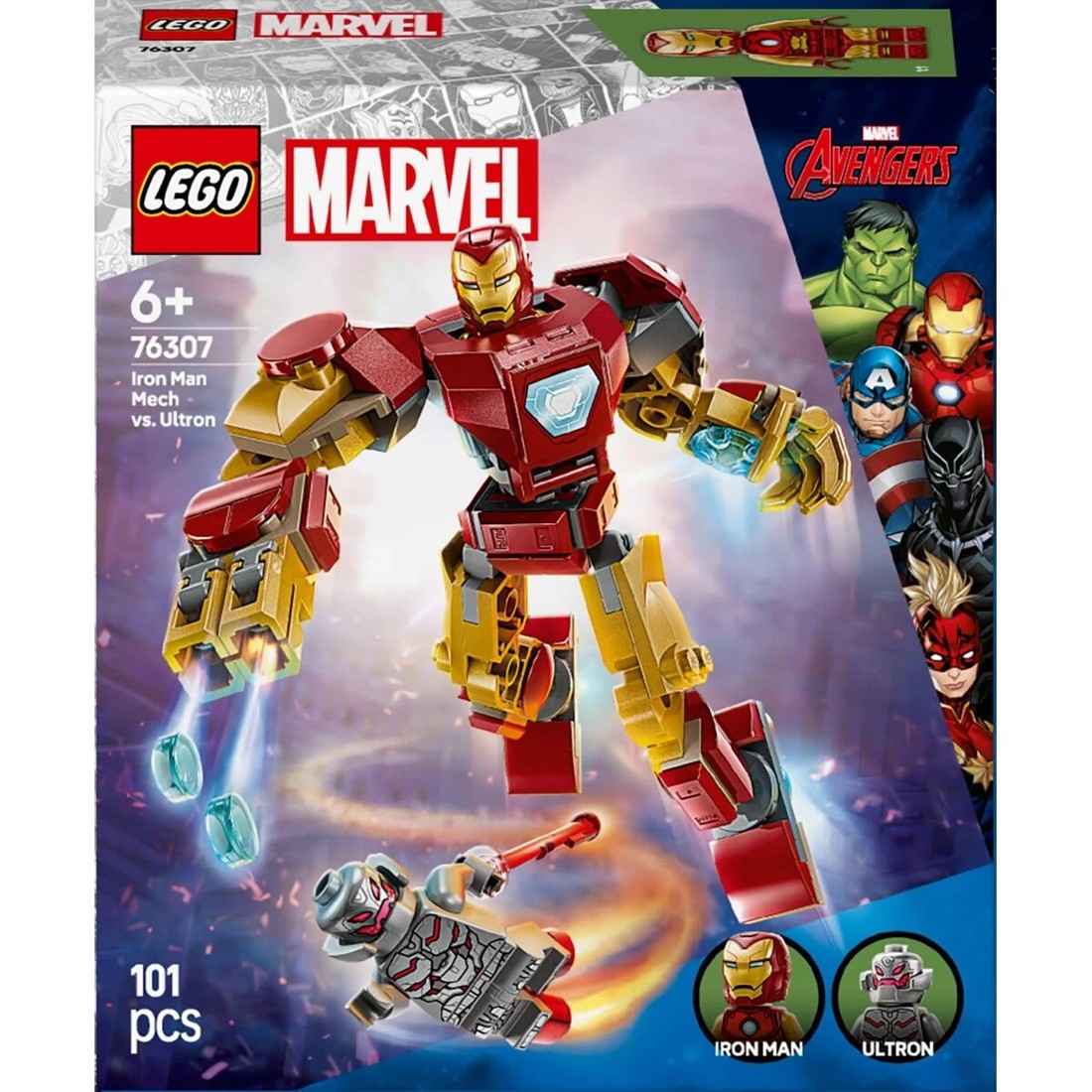 1 LEGO Marvel Iron Man Mech vs. Ultron 76307, 1 of 10