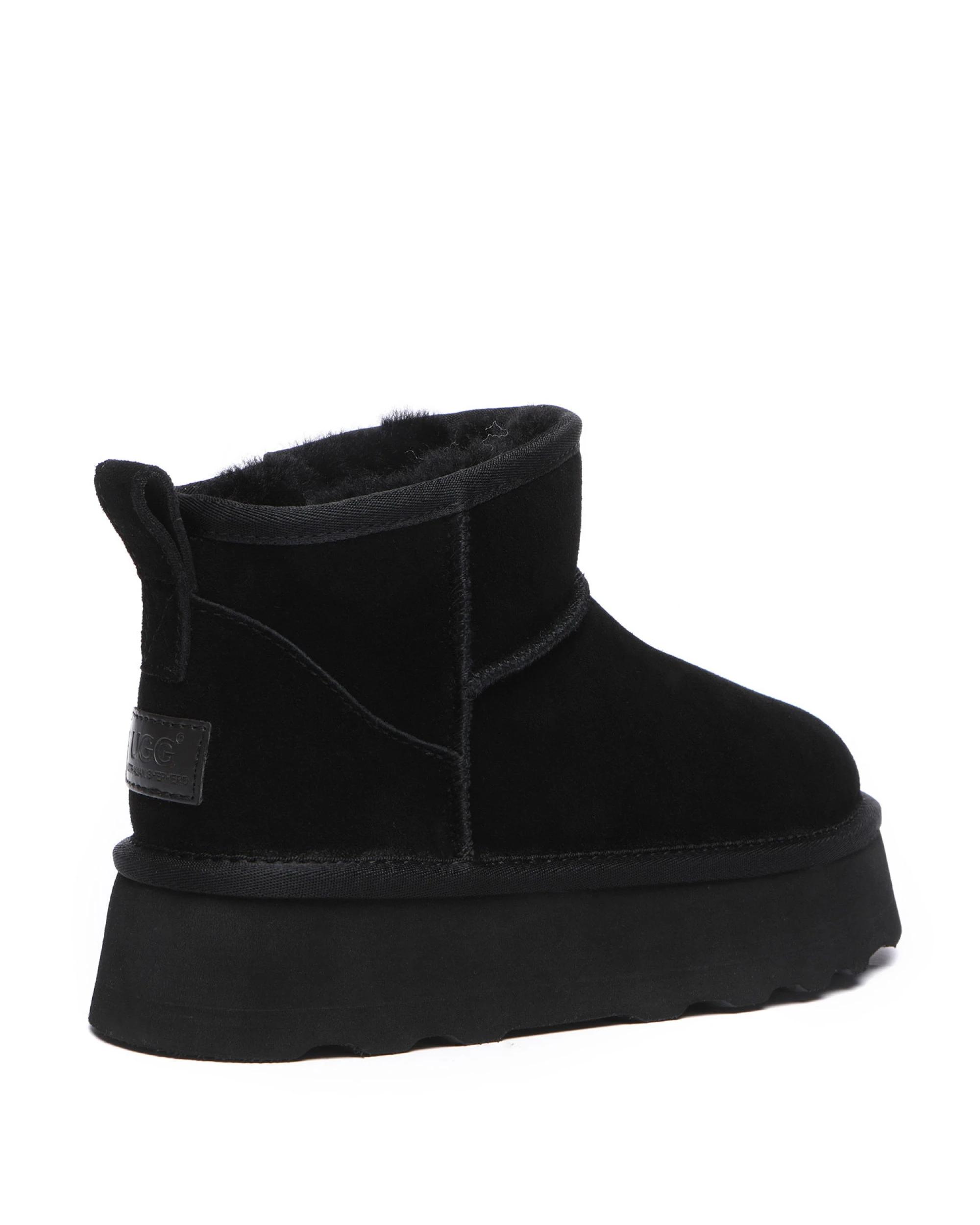 3 Australian Shepherd UGG Ronnie Thick Bottom Platform BLACK, 3 of 5
