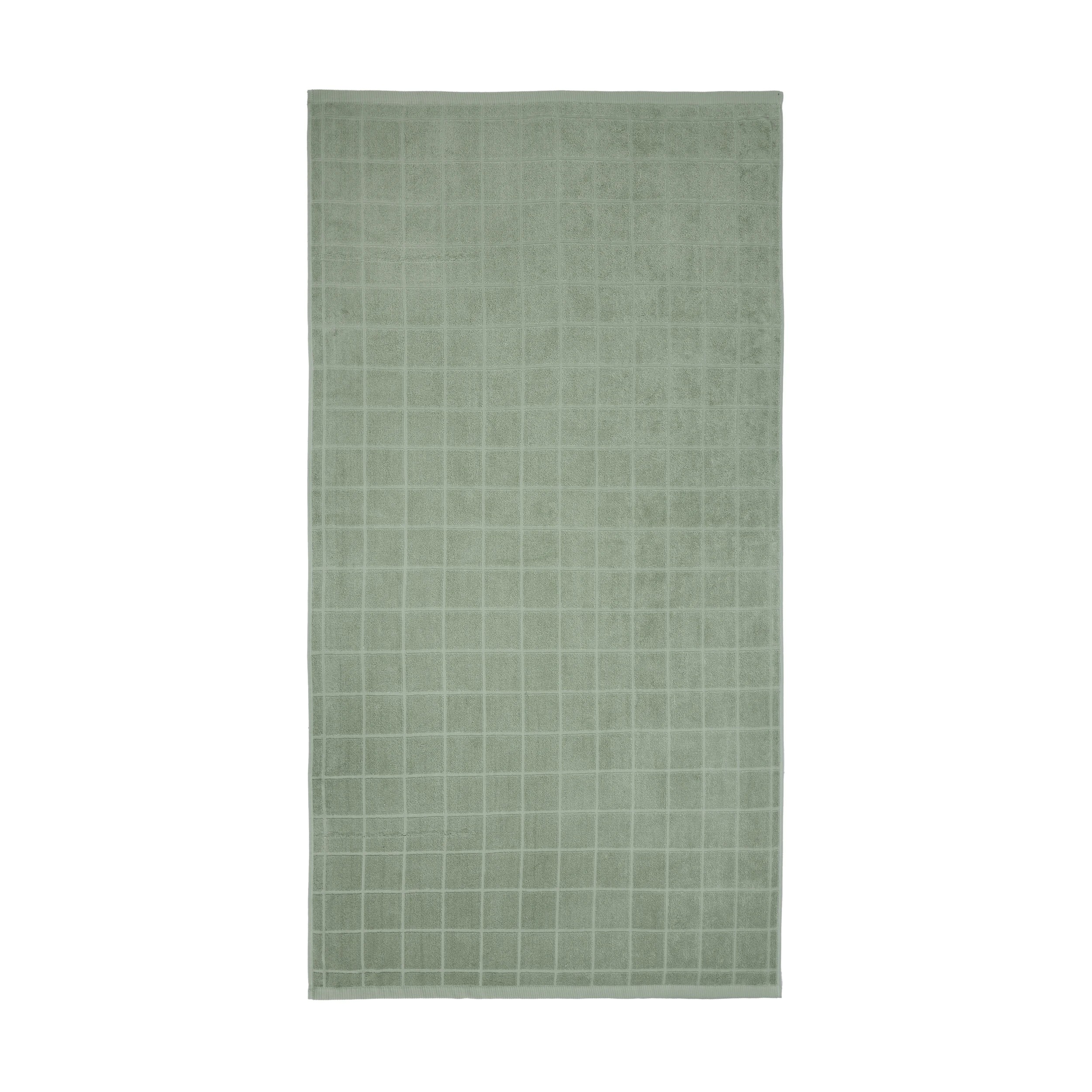 3 Cotton Grid Mega Towel - Sage, 3 of 5