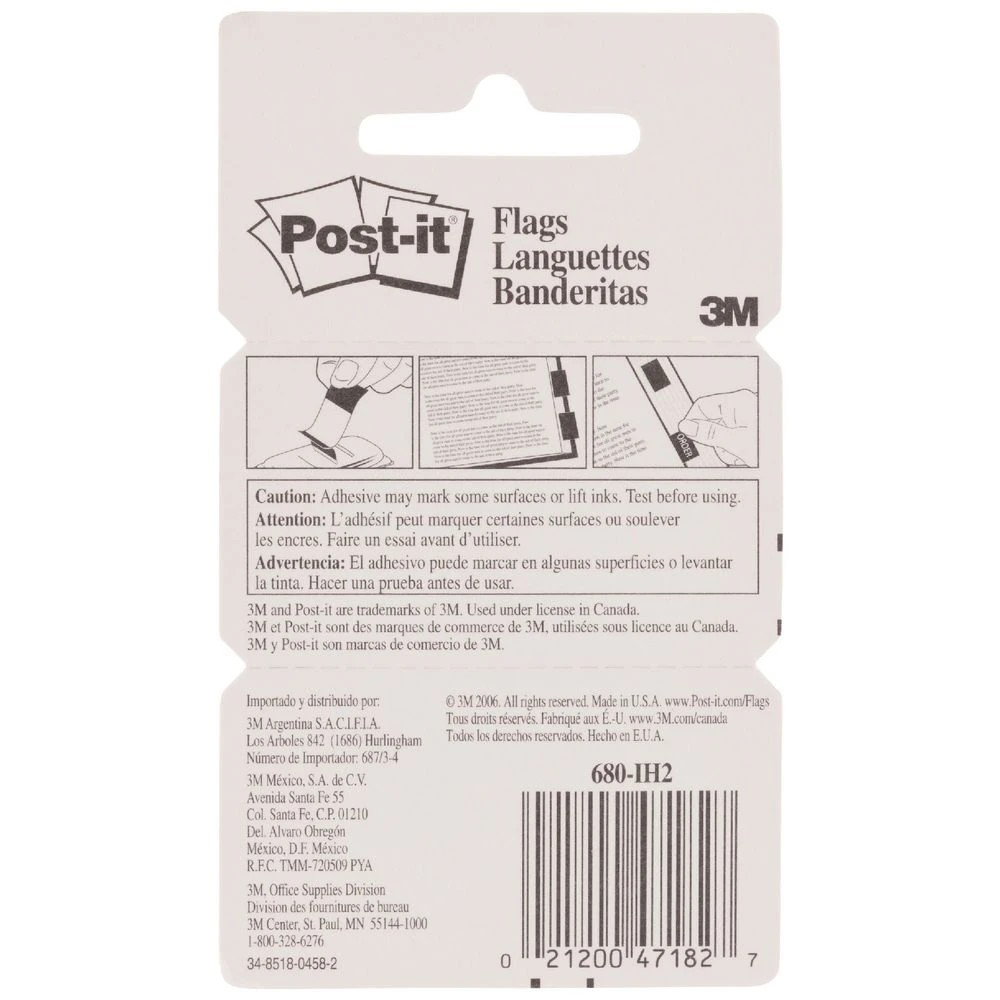 5 Post-it Initial Here Flags 25x43mm Blue 2 Pack, 5 of 6