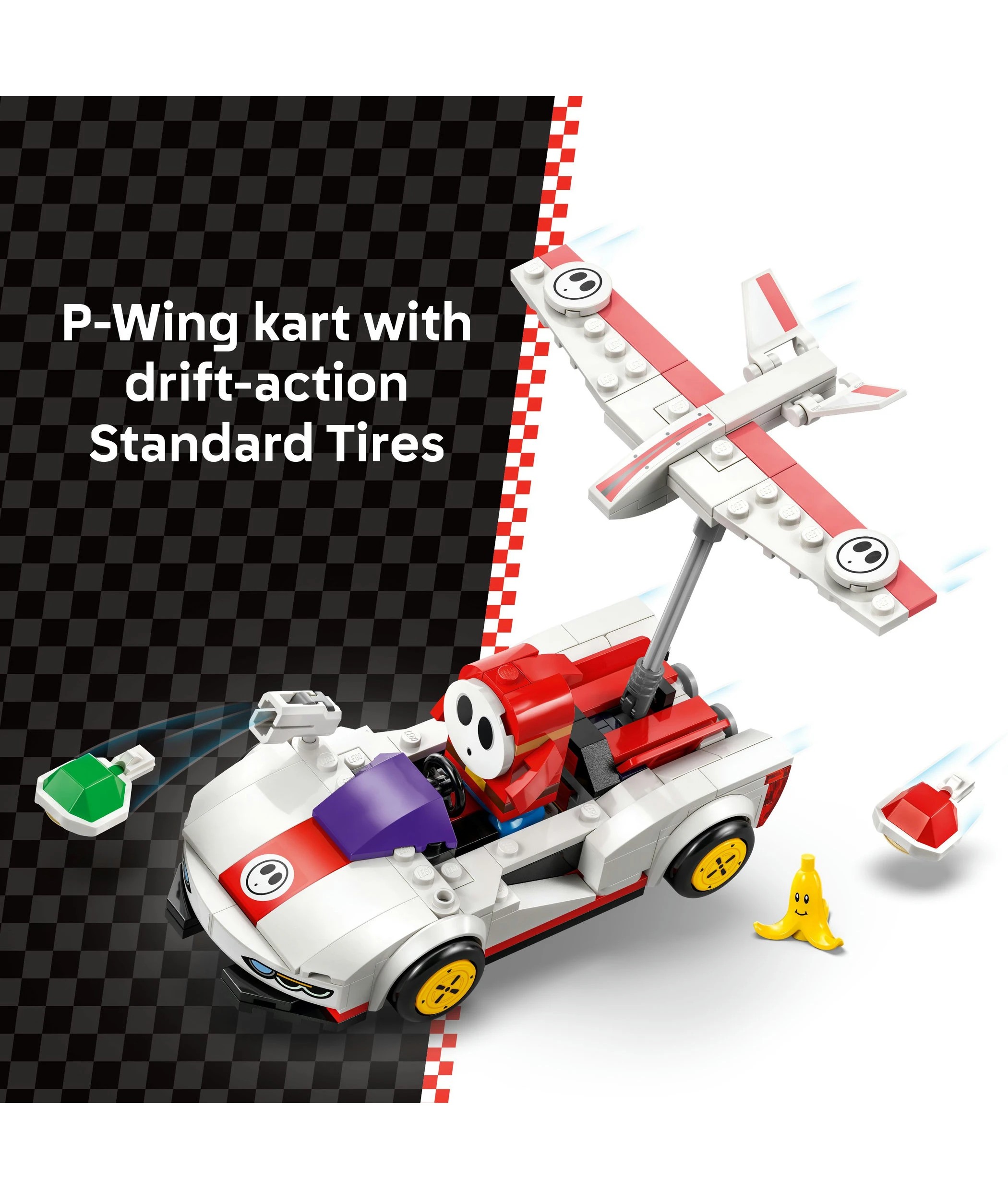 5 LEGO Super Mario: Mario Kart - Shy Guy & P-Wing 72045, 5 of 11