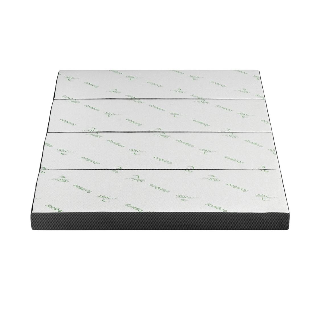 3 Giselle Foldable Mattress Folding Foam Mattresses Bamboo Double - Double Bed - Black, 3 of 10