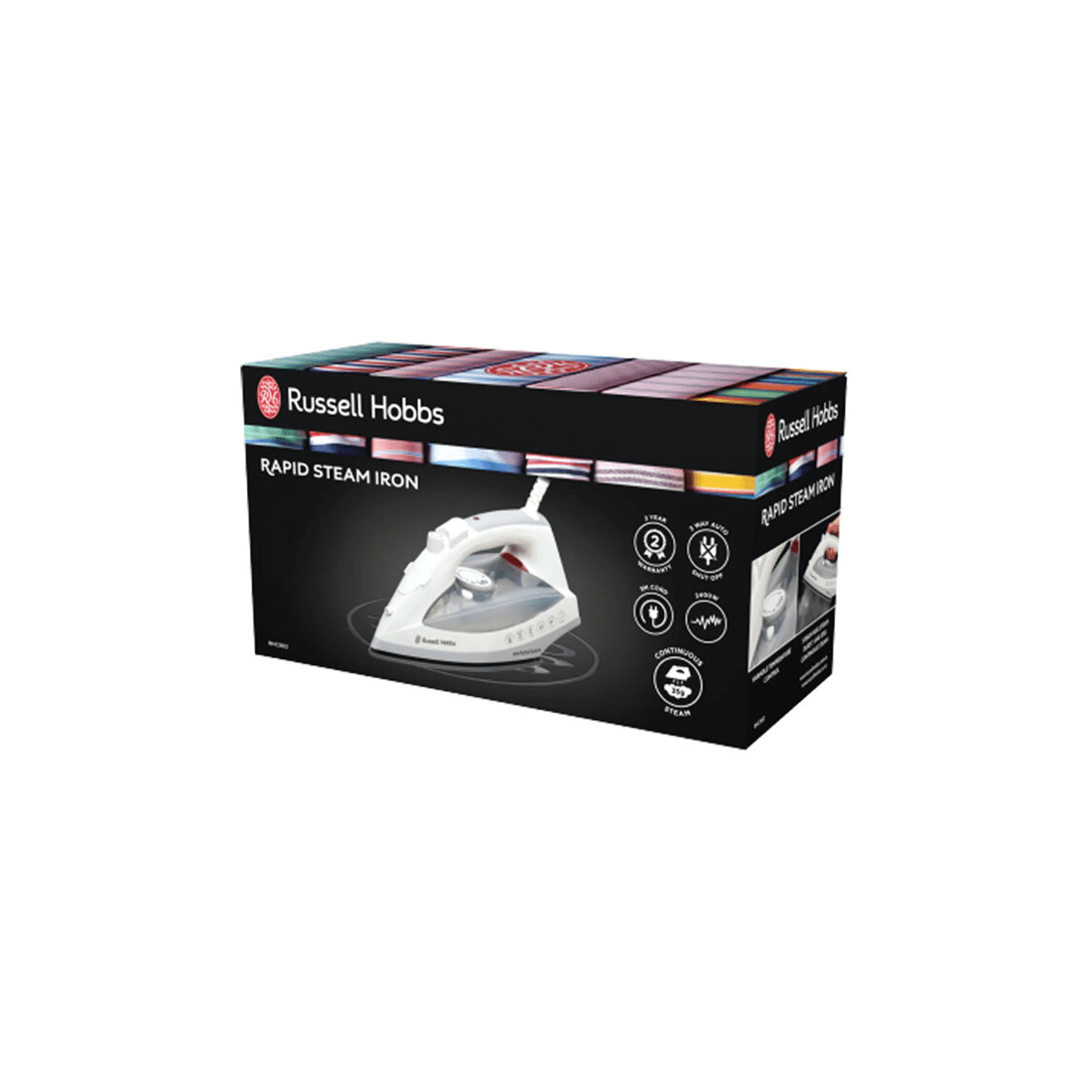5 Russell Hobbs Rhc902 Clothing/garment Rapid Steam Shot Ironing Ceramic 2400w - White, 5 of 7