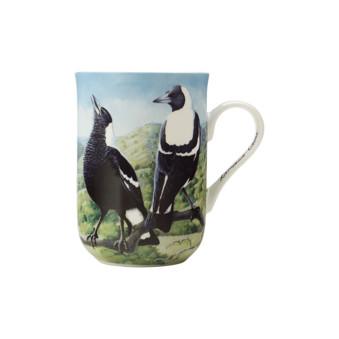 3 Maxwell & Williams Birds Of Australia 300ml Bone China Coffee Mug - Magpie
 - Multi, 3 of 3