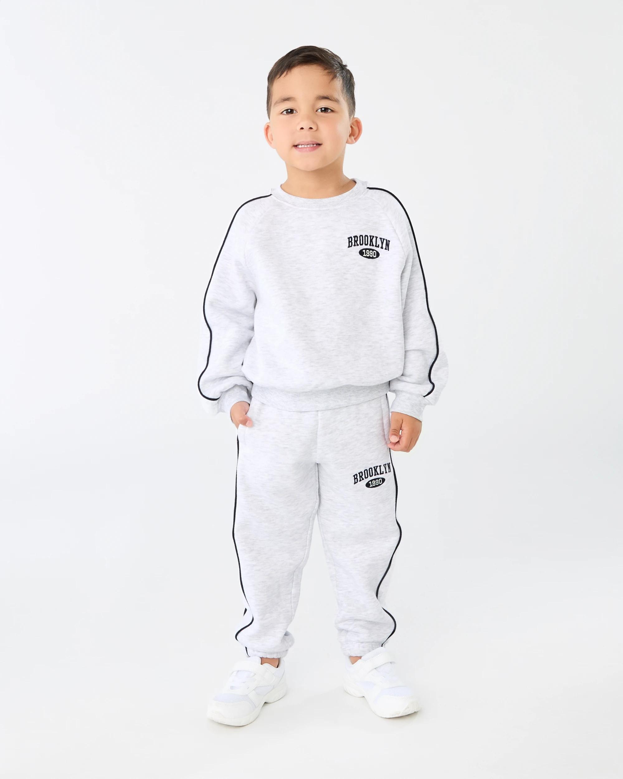 6 Loose Fit Trackpants Wht Marle, 6 of 7