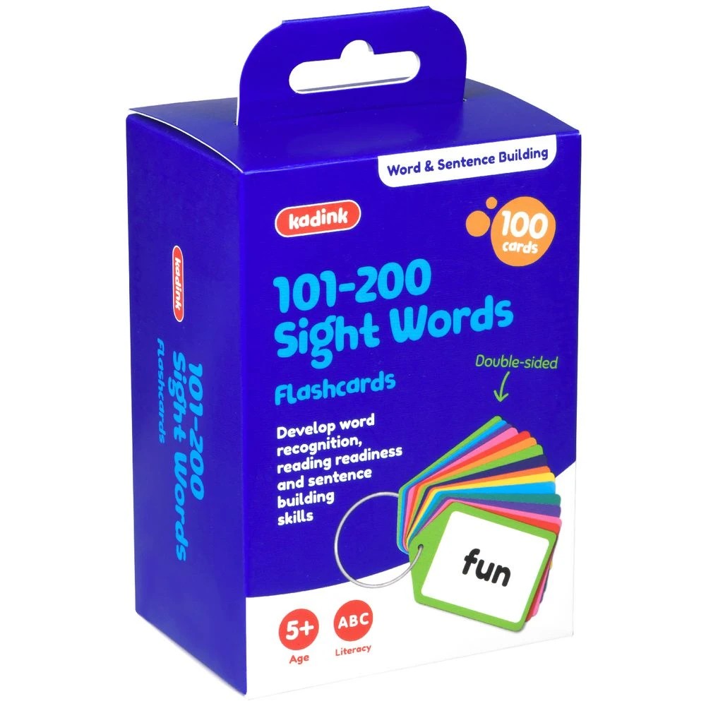 2 Kadink Flashcards 101-200 Sight Words, 2 of 5