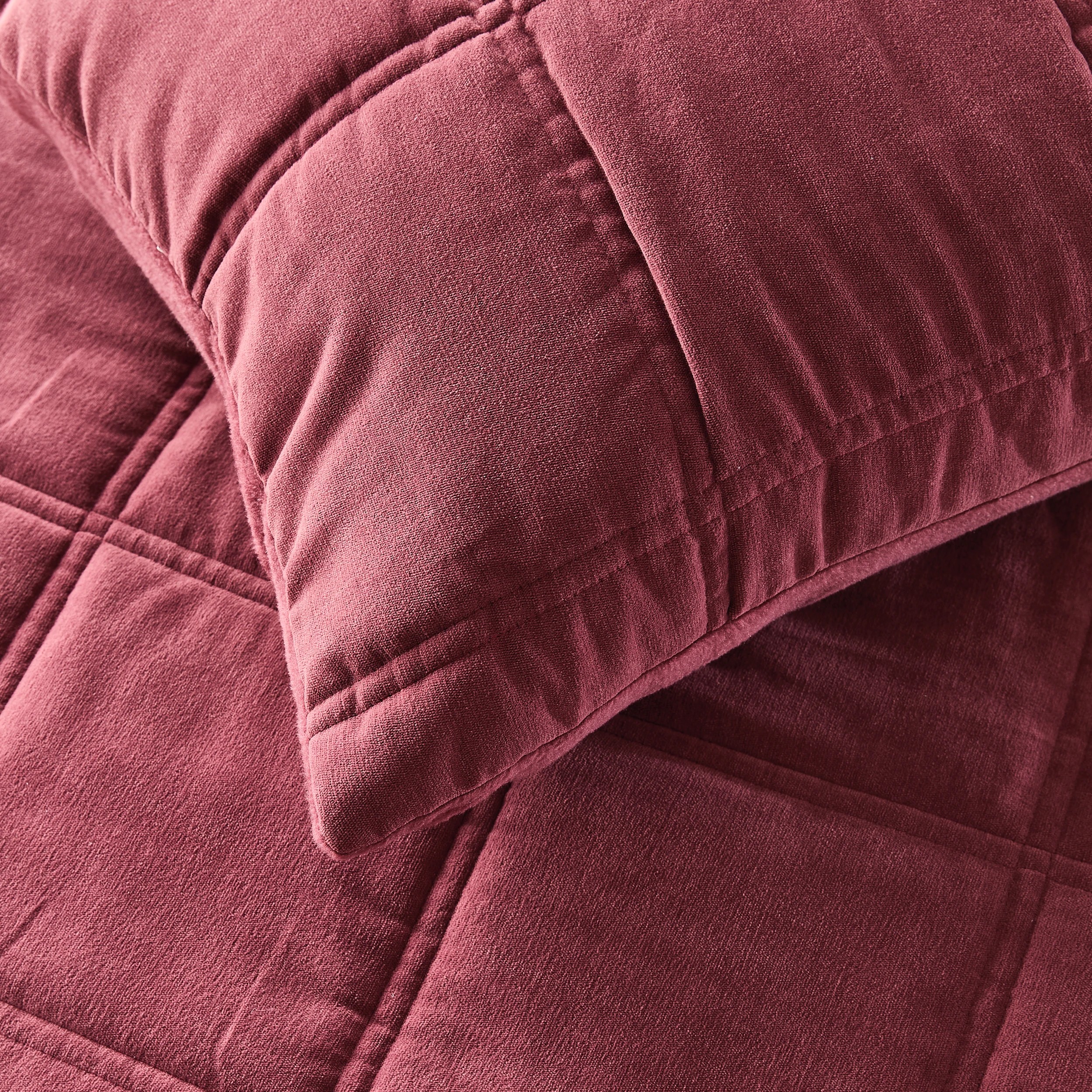 4 Chenille Velvet Quilt Cover Set - Double Bed, Port, 4 of 7