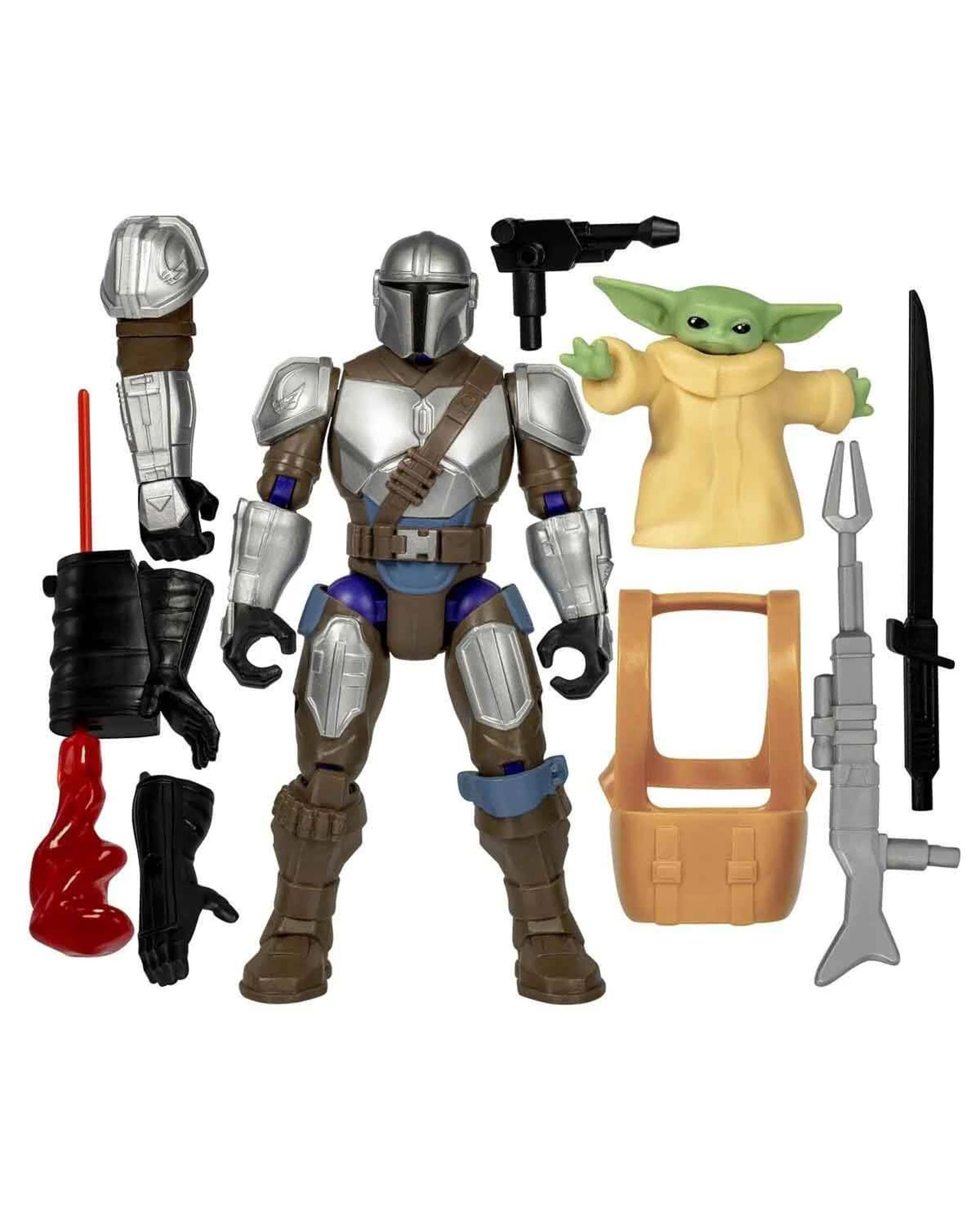 2 MixMashers Star Wars Deluxe The Mandalorian and Grogu Action Figure, 2 of 7