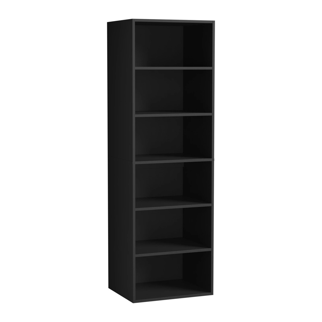 5 Oikiture Wardrobe Shelf Unit Clothes Storage Cabinet 6 Shelves Organiser
 - Black, 5 of 10