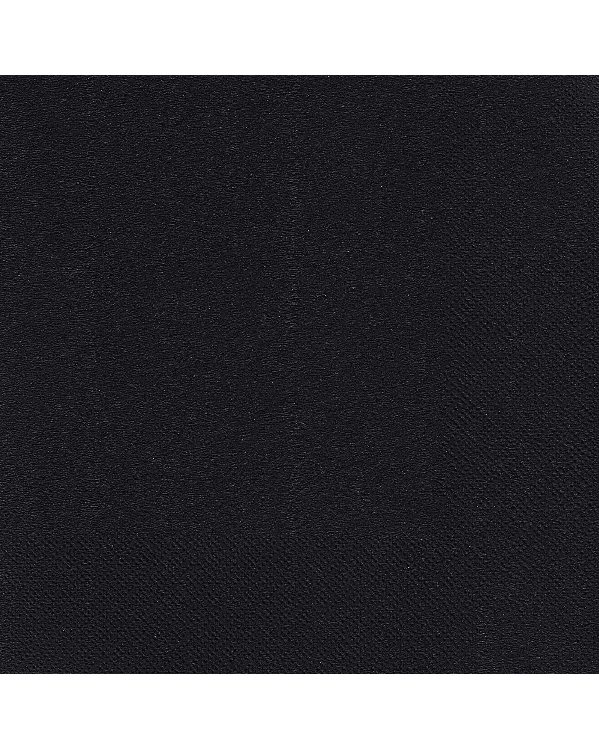1 Alpen Black Lunch Napkins / Serviettes Pack of 50 - Black, 1 of 1