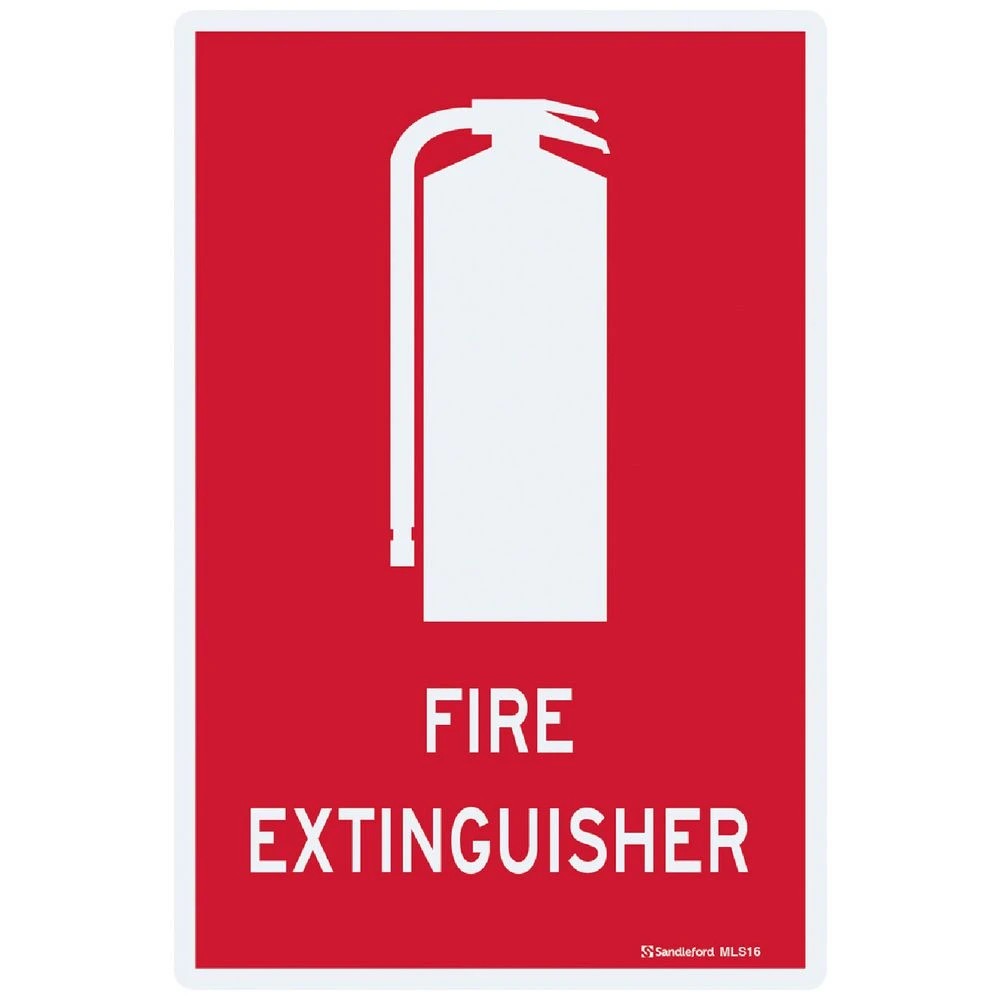 1 Fire Extinguisher Sign 30 x 45cm, 1 of 1