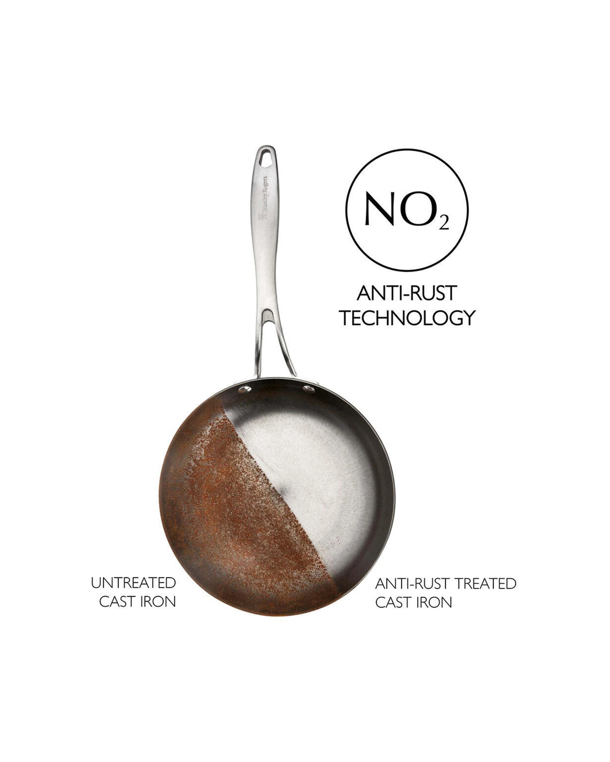 5 Stanley Rogers 28cm Cast Iron Frypan Home/kitchen Fry/saute Cooking Pan Gry
 - Grey, 5 of 6