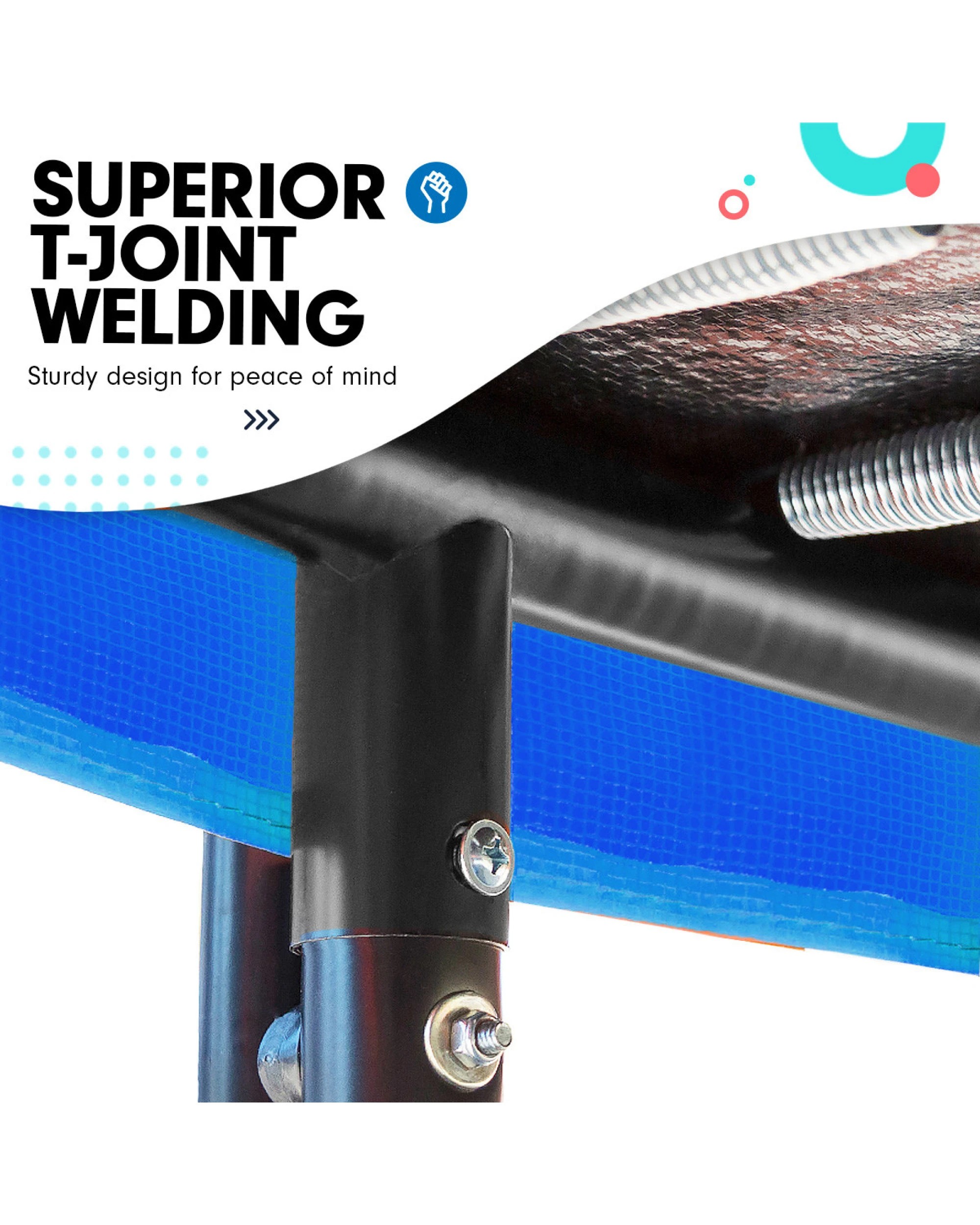 5 Kahuna Pro 14 ft Trampoline with Mat, Reversible Pad, Basketball Set, 5 of 7