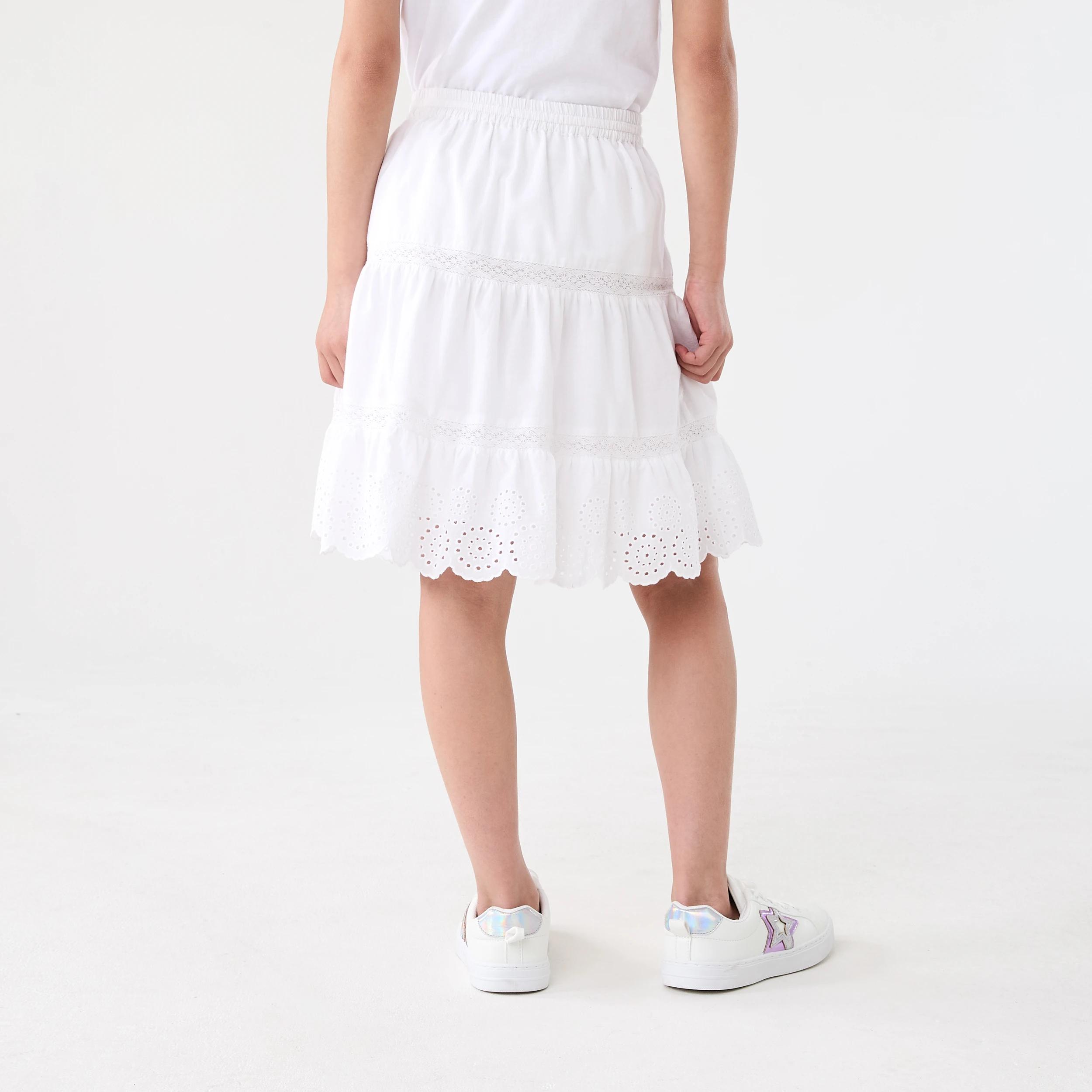 2 Woven Tiered Skirt White, 2 of 6