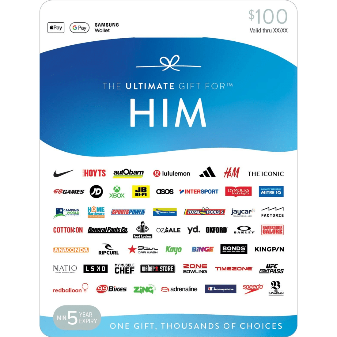 1 The Ultimate Gift for Him $100 Gift Card, 1 of 1