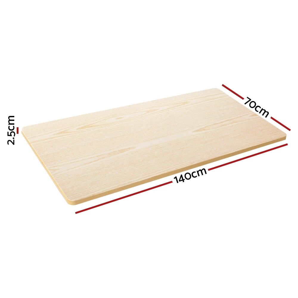 2 Artiss Standing Desk Top  Oak 140CM - Brown, 2 of 5