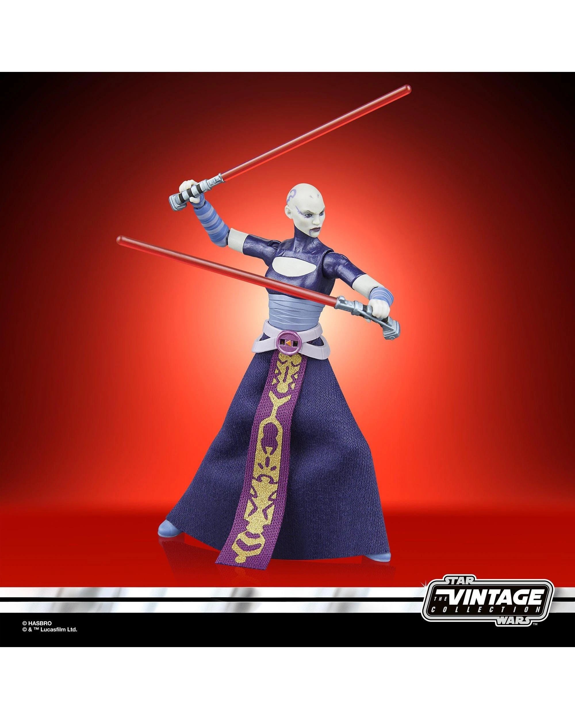 6 Hasbro Star Wars The Vintage Collection: The Clone Wars Asajj Ventress Action Figure, 6 of 10