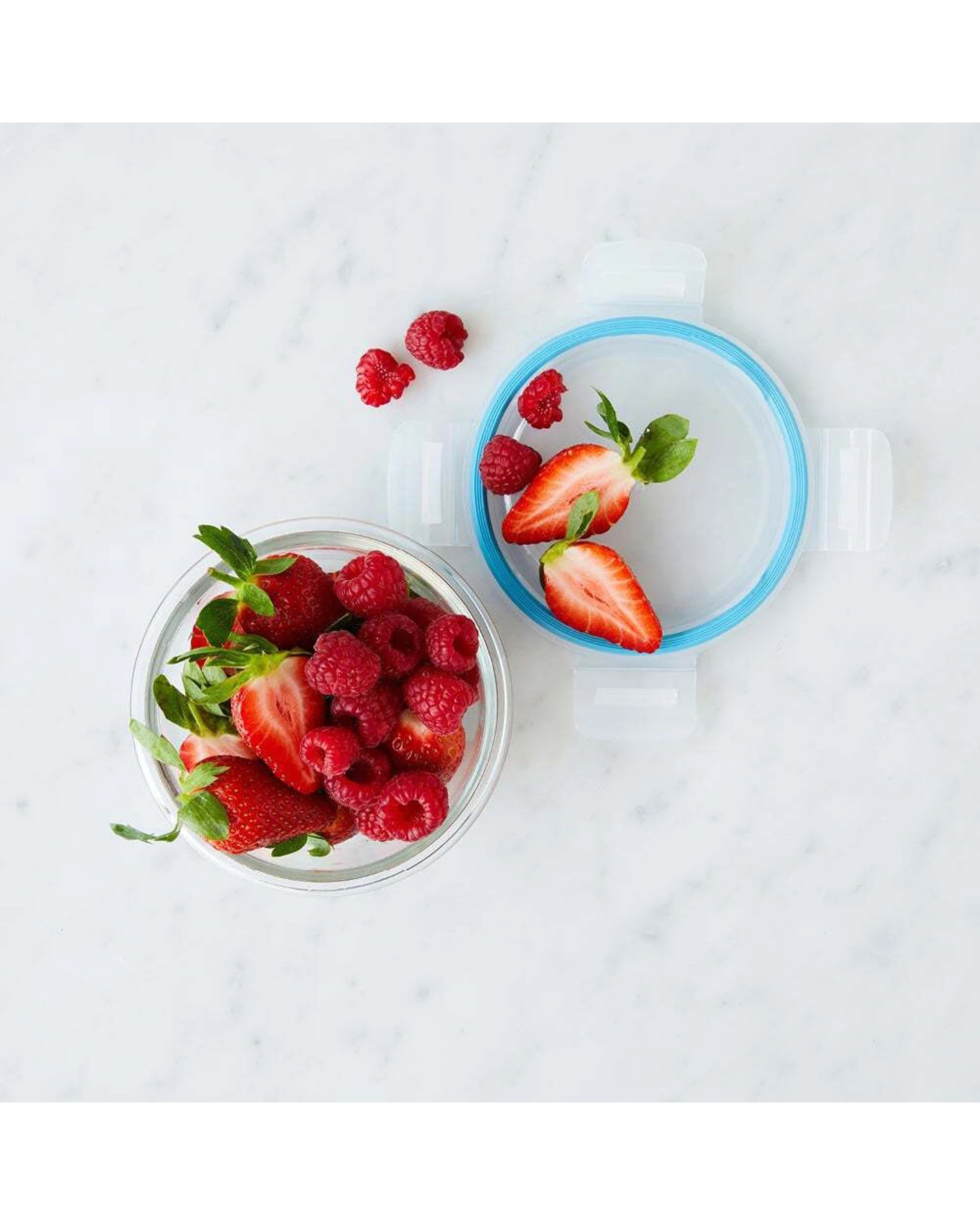 3 Wiltshire 2PK Reusable Round Glass Airtight Leakproof Storage Container 600ml - Clear, 3 of 4
