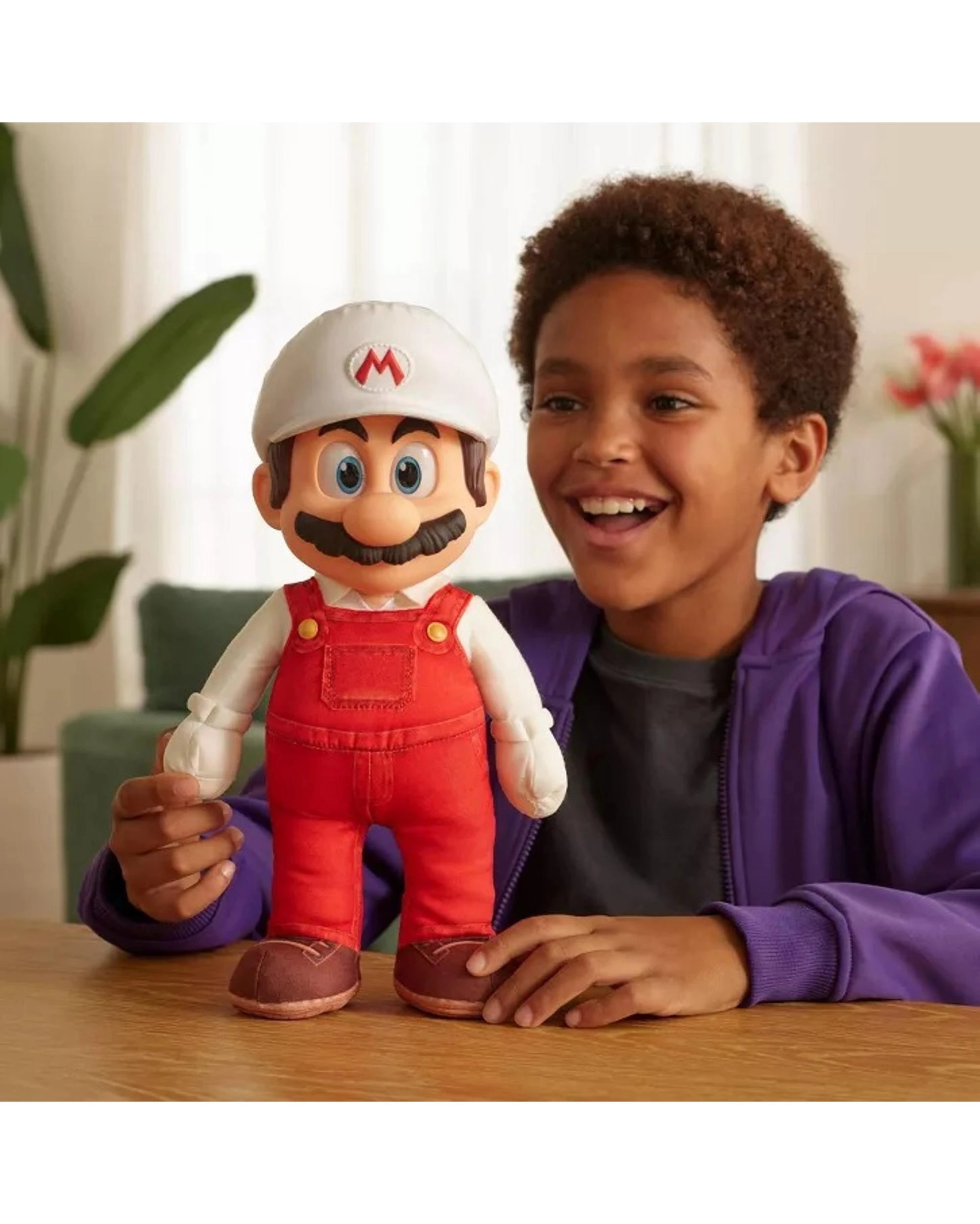 4 Super Mario Galaxy Movie Fire Mario Jumbo Poseable Plush, 4 of 4
