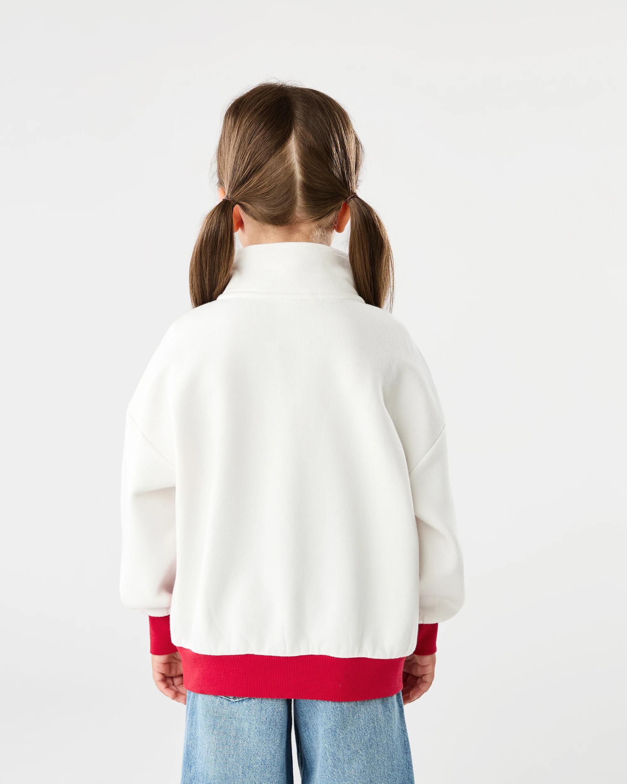 2 Quarter Zip Sweatshirt Red Heart, 2 of 8