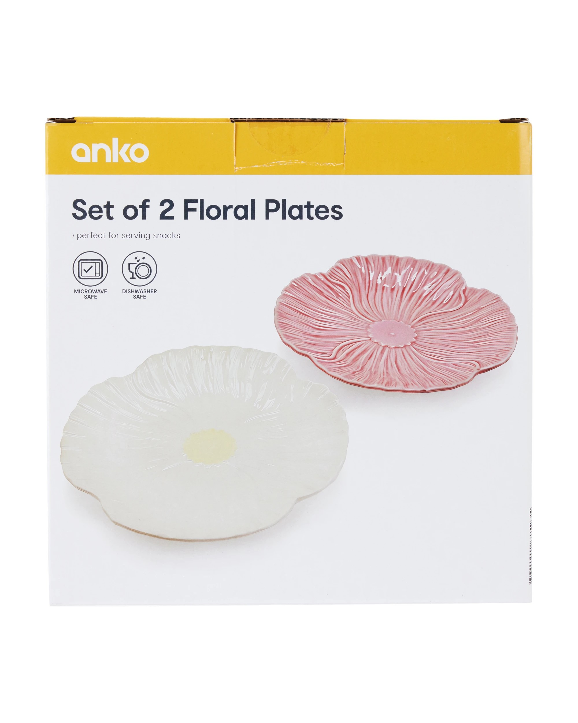 7 Set of 2 Floral Plates, 7 of 8