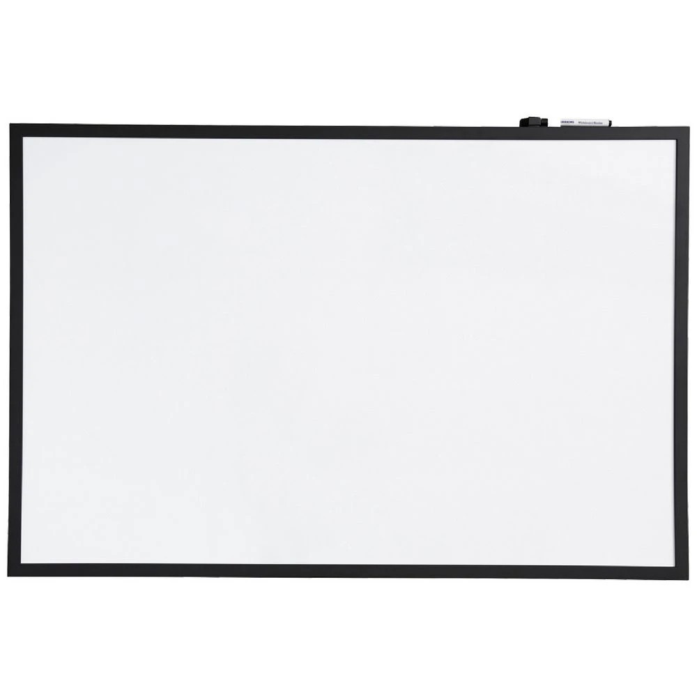 1 J.Burrows Magnetic Black Frame Whiteboard 900 x 600mm, 1 of 4
