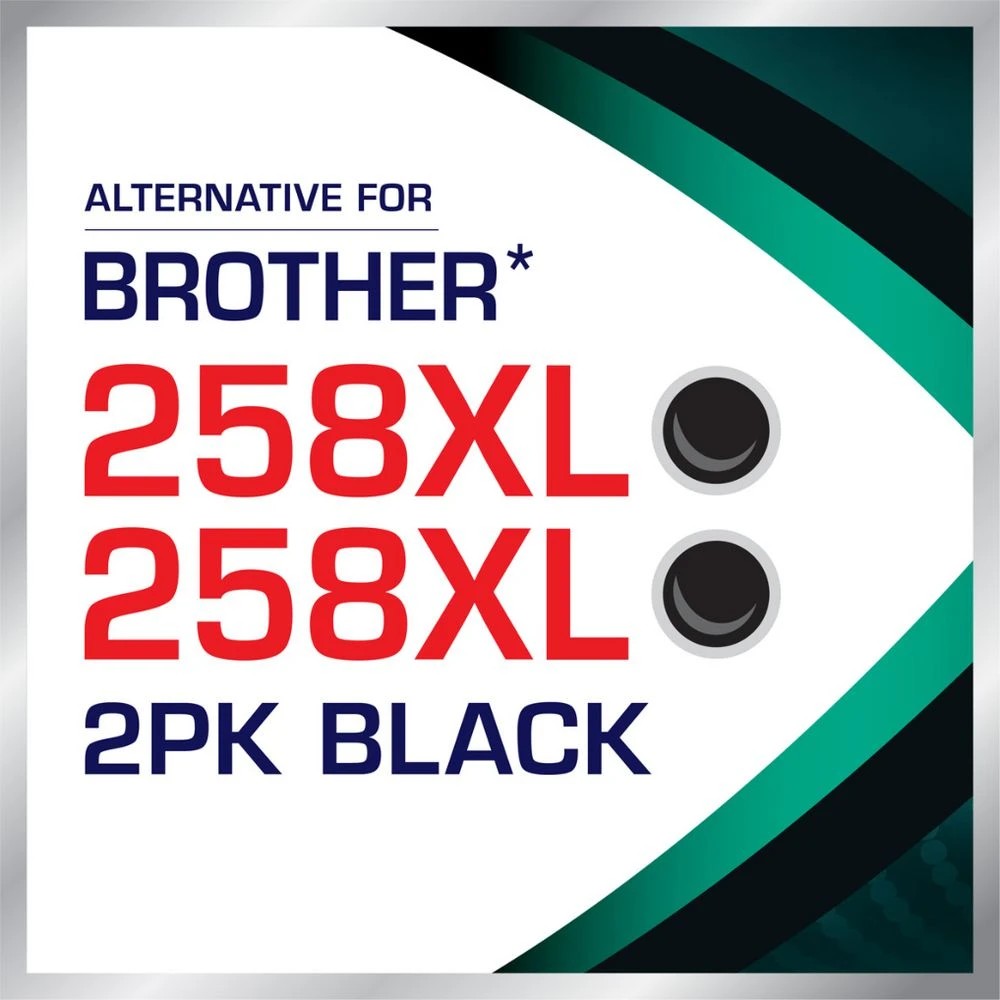 2 Calidad Brother TN258XL Black 2 Pack, 2 of 7
