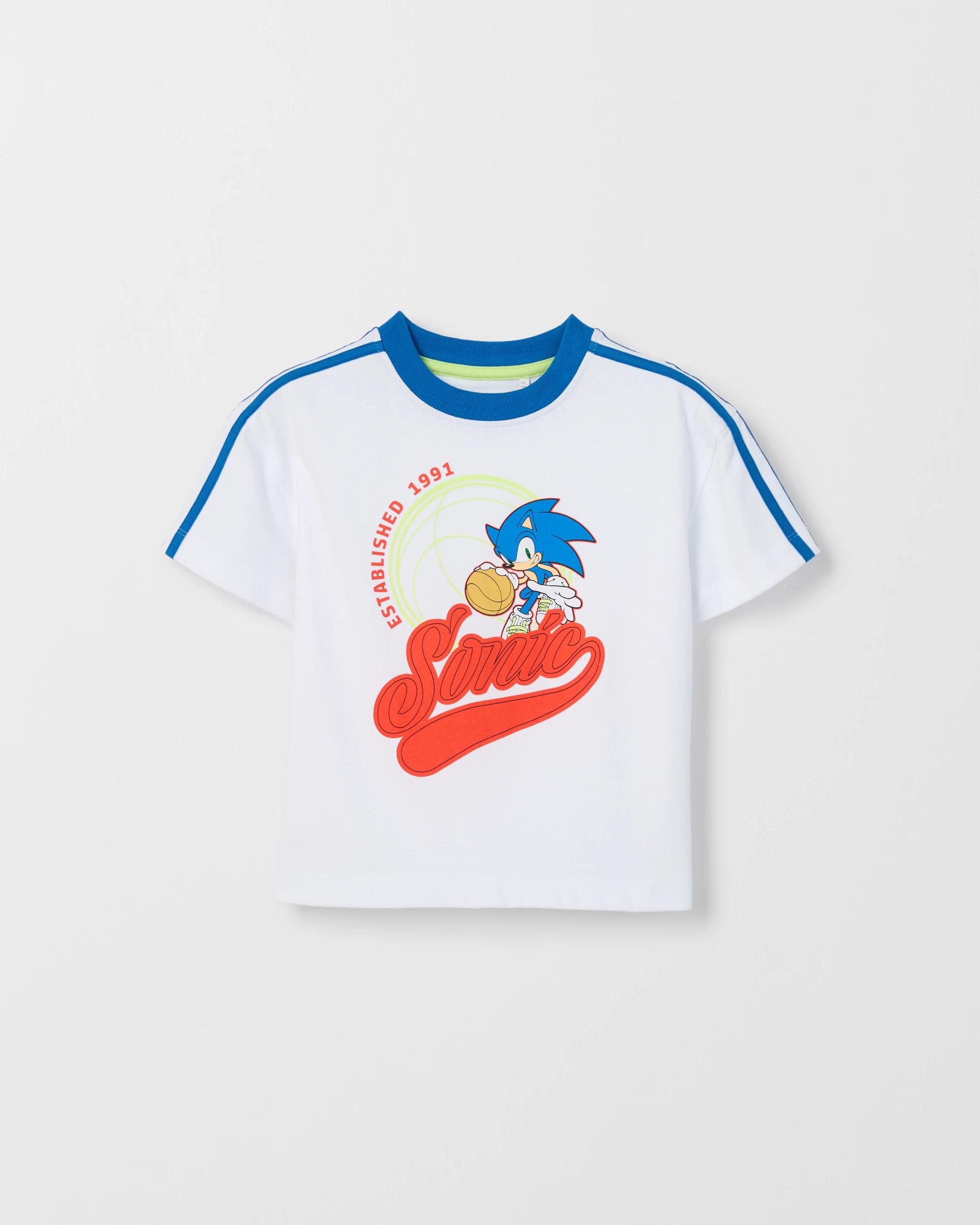 6 Sonic The Hedgehog Australian Cotton Oversized T-Shirt WHITE, 6 of 7