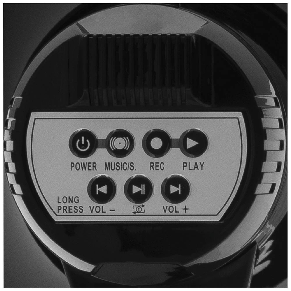 4 J.Burrows Megaphone With Microphone Black, 4 of 4