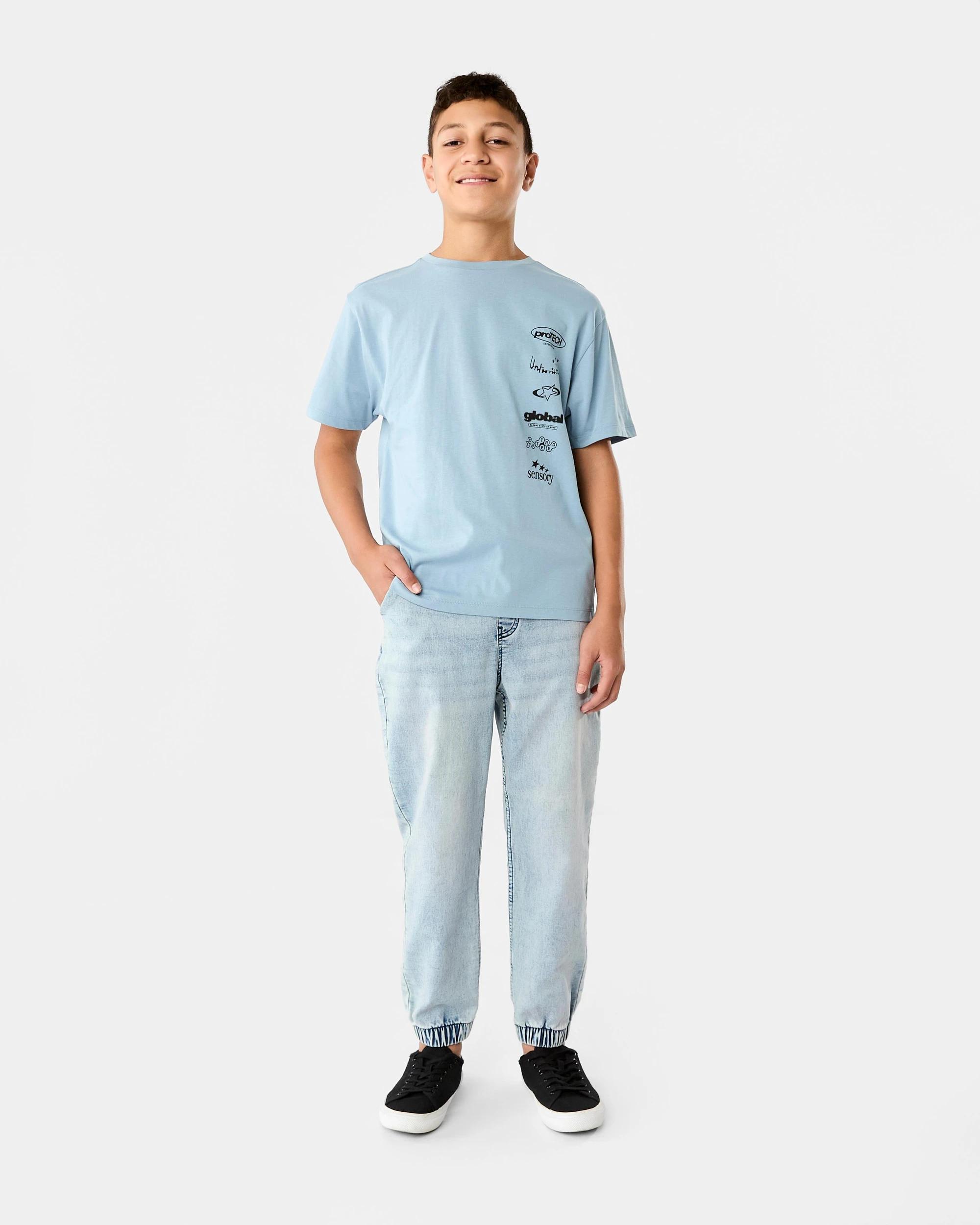 6 Short Sleeve Print T-shirt Blu Urban, 6 of 7