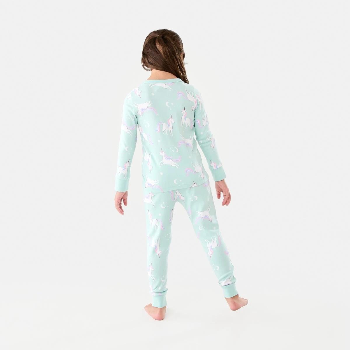 2 Rib Pyjama Set Blu Unicrn, 2 of 9