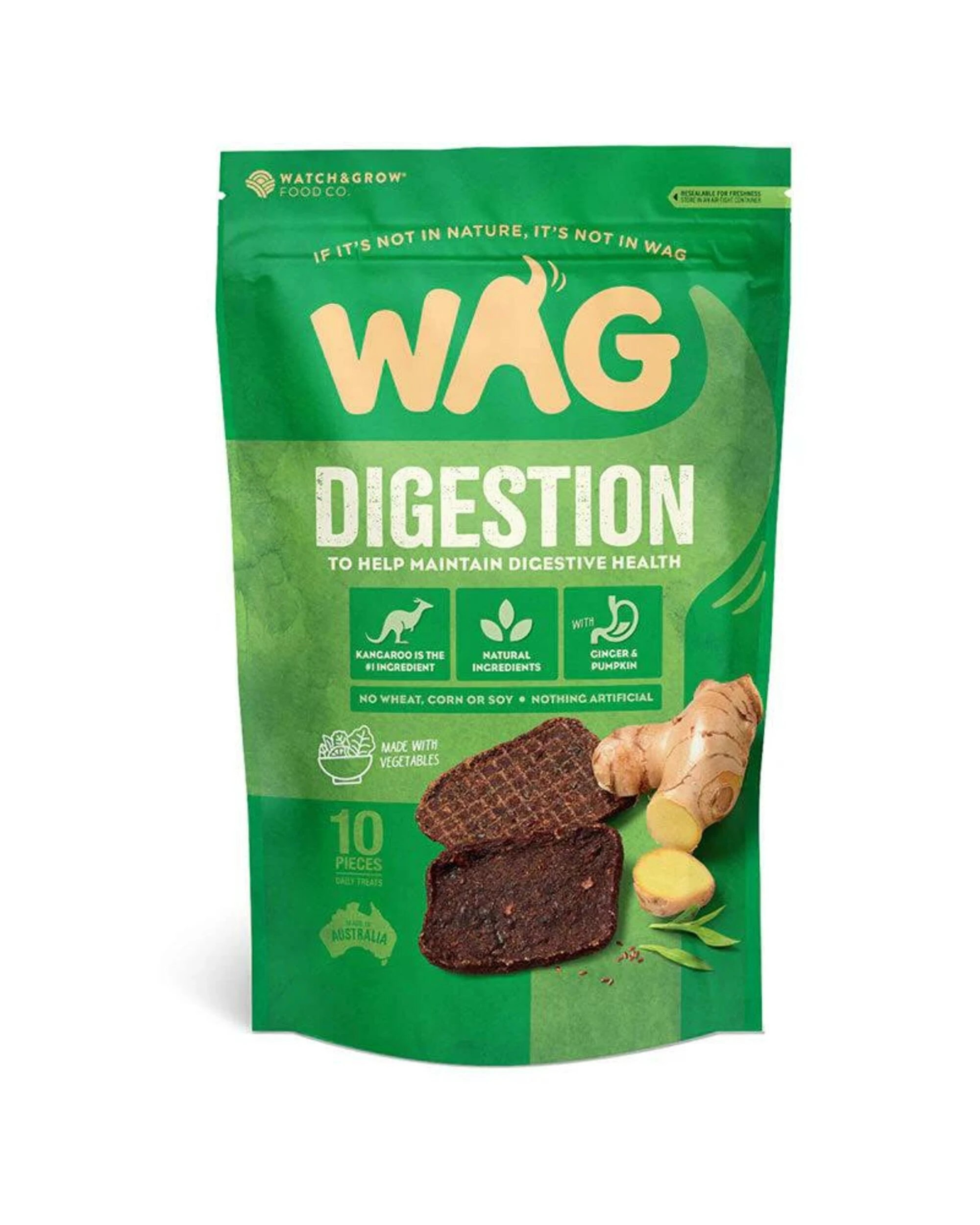 1 Wag Kangaroo Jerky Digestion 10pc, 1 of 2