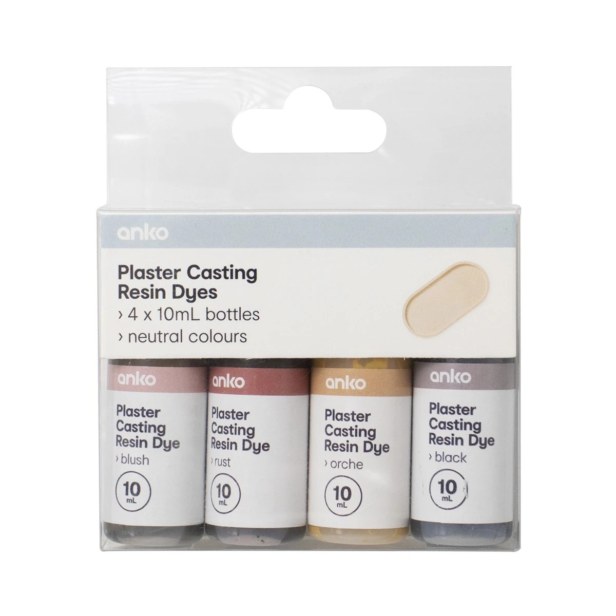 1 4 Pack Plaster Casting Resin Dyes - Neutral, 1 of 4