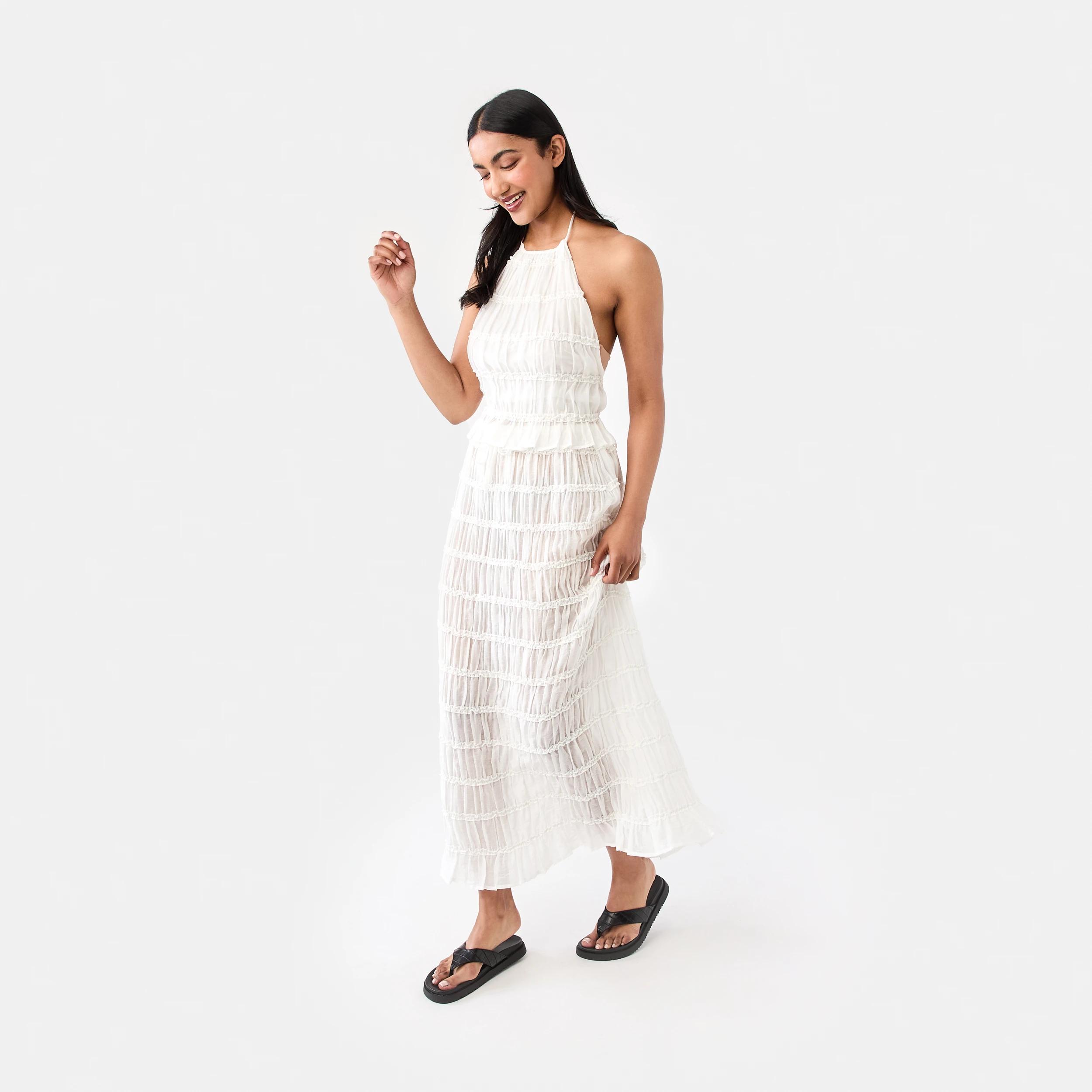 3 Tiered Strappy Top Cld White, 3 of 8