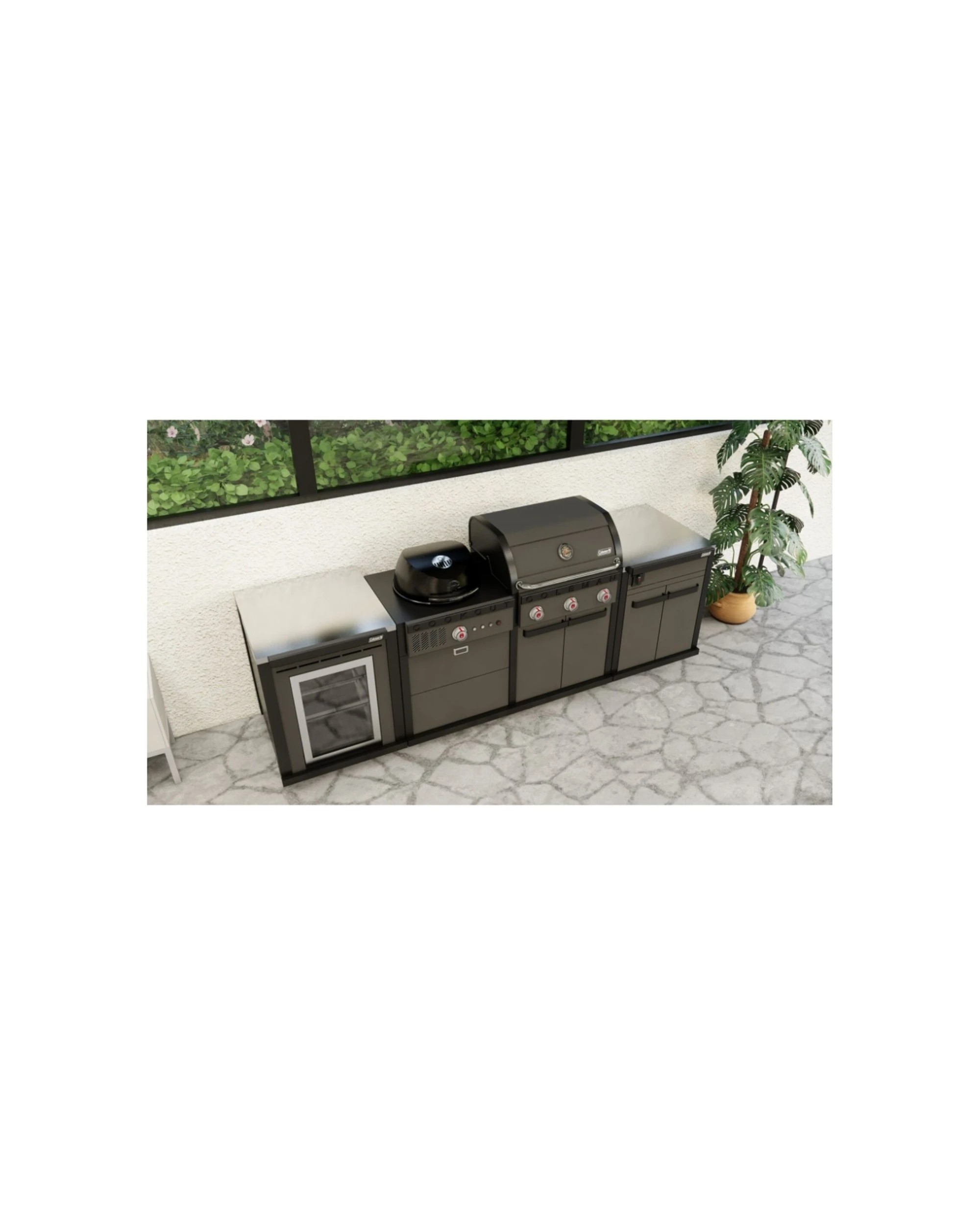 6 Coleman Revolution Dual Fuel Kitchen Withstorage No Drawer/Fridge Modules Matt - Black, 6 of 6