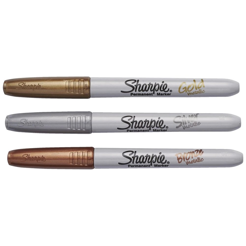 2 Sharpie Fine Permanent Marker Metallic Assorted 3 Pack, 2 of 8