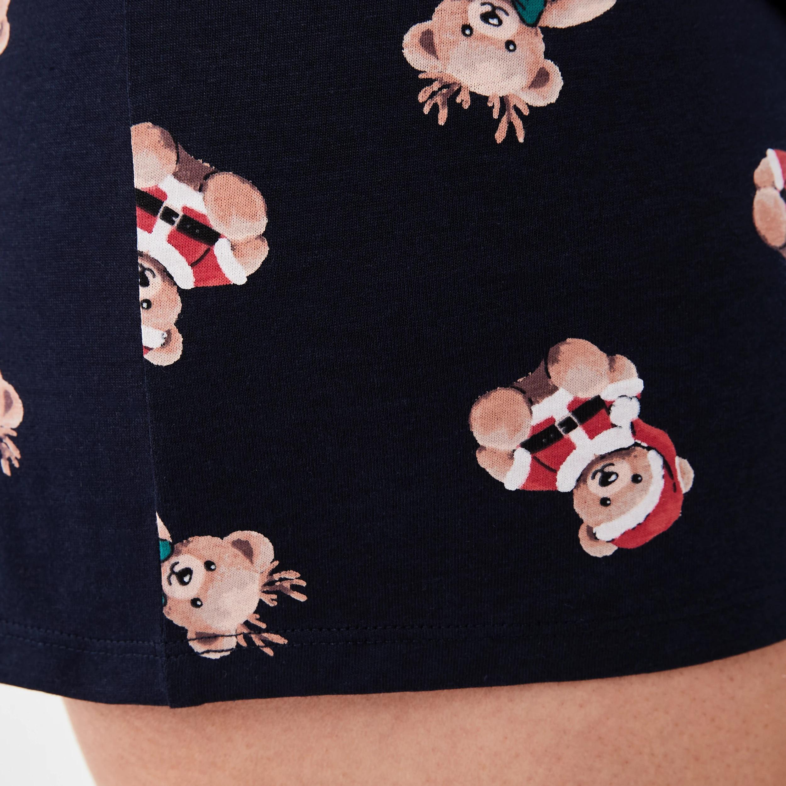 7 Christmas Short Sleeve Knit T-shirt and Shorts Family Matching Knit Pyjama Set Xmas Bear, 7 of 7