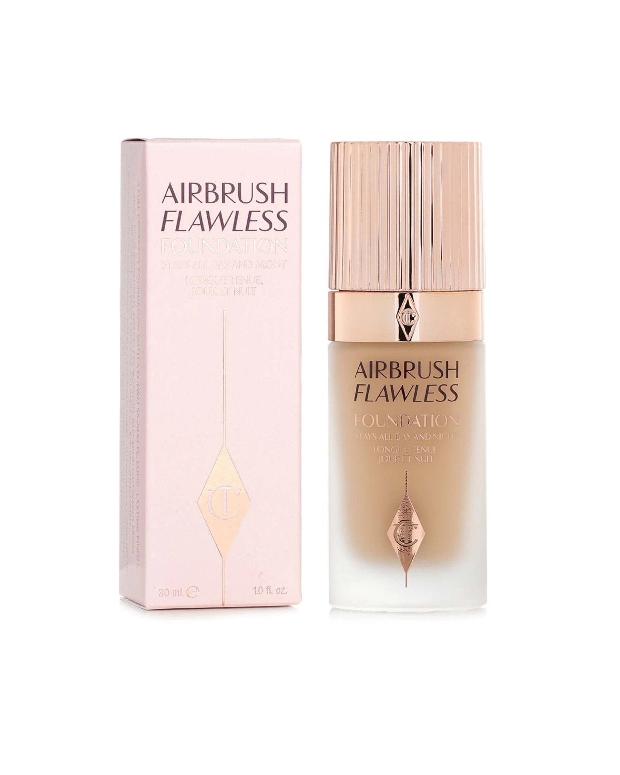 2 Charlotte Tilbury Airbrush Flawless Foundation - # 30ml/1oz - Natural, 2 of 9