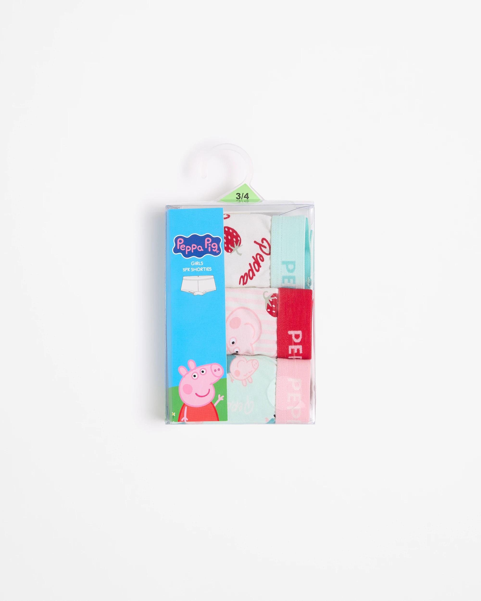 2 Peppa Pig Australian Cotton Younger Girls Shortie 3 Pack MULTI, 2 of 2
