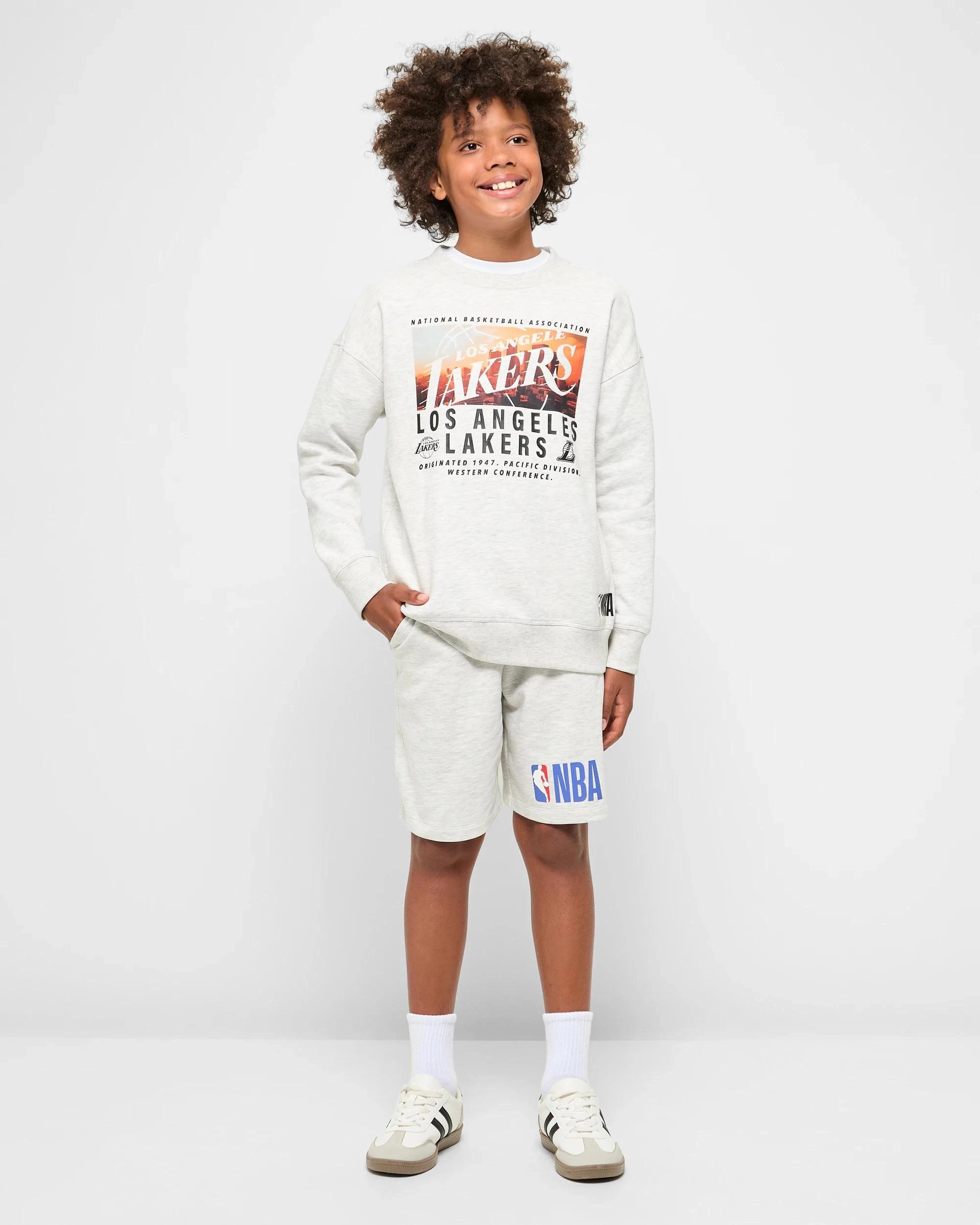 2 Australian Cotton Blend NBA Casual Shorts WHITE MARLE, 2 of 5