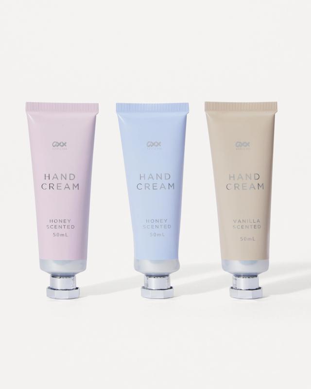 OXX Bodycare Hand Cream Trio - Honey and Vanilla Sce